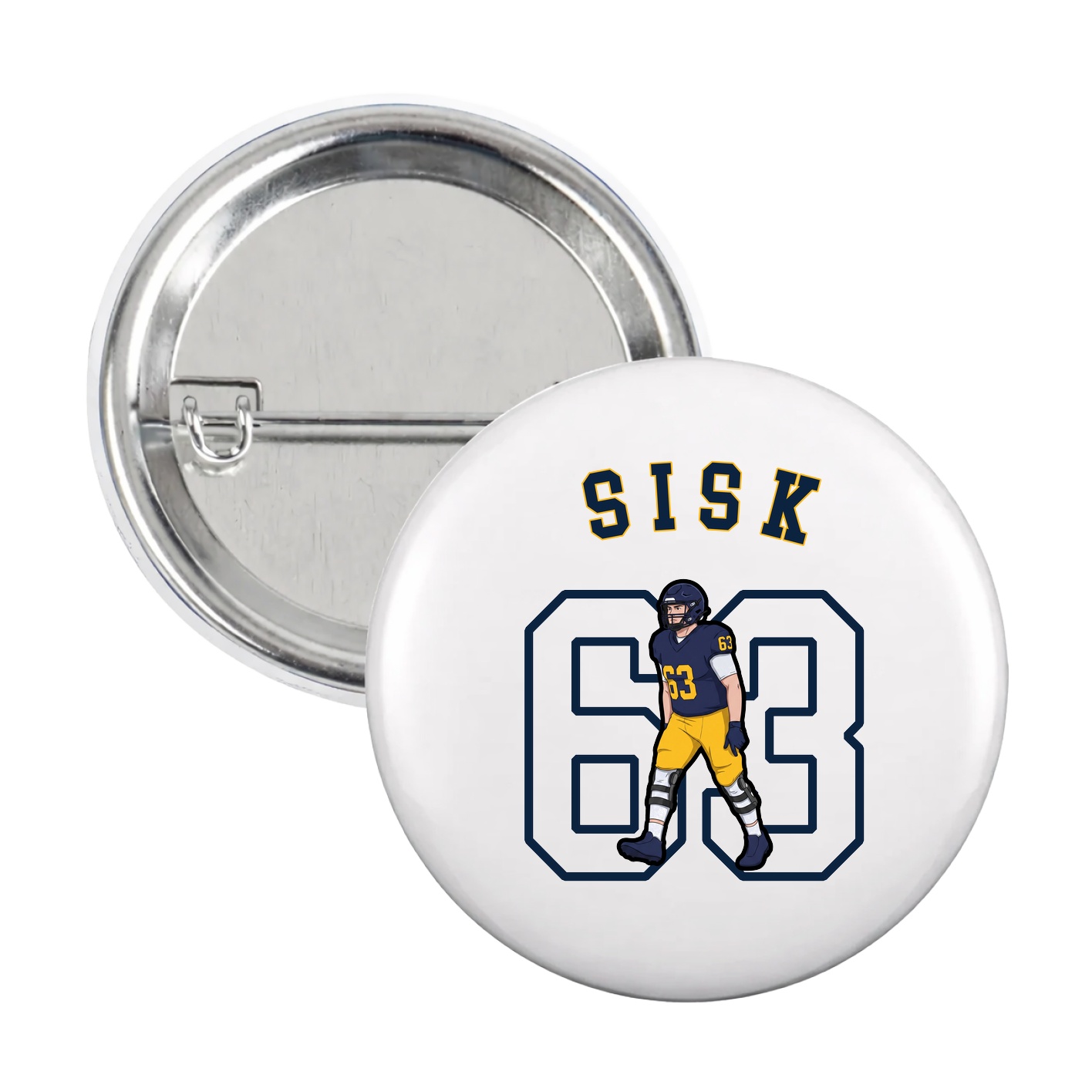 Game Day Button — Shirsey Arch in White