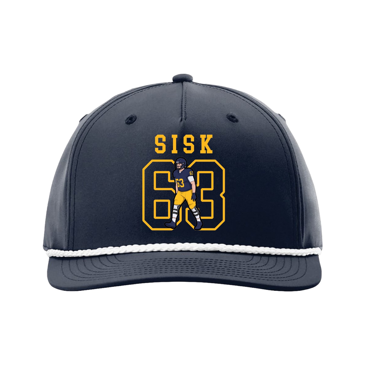Five-Panel Classic Rope Cap — Shirsey in Navy