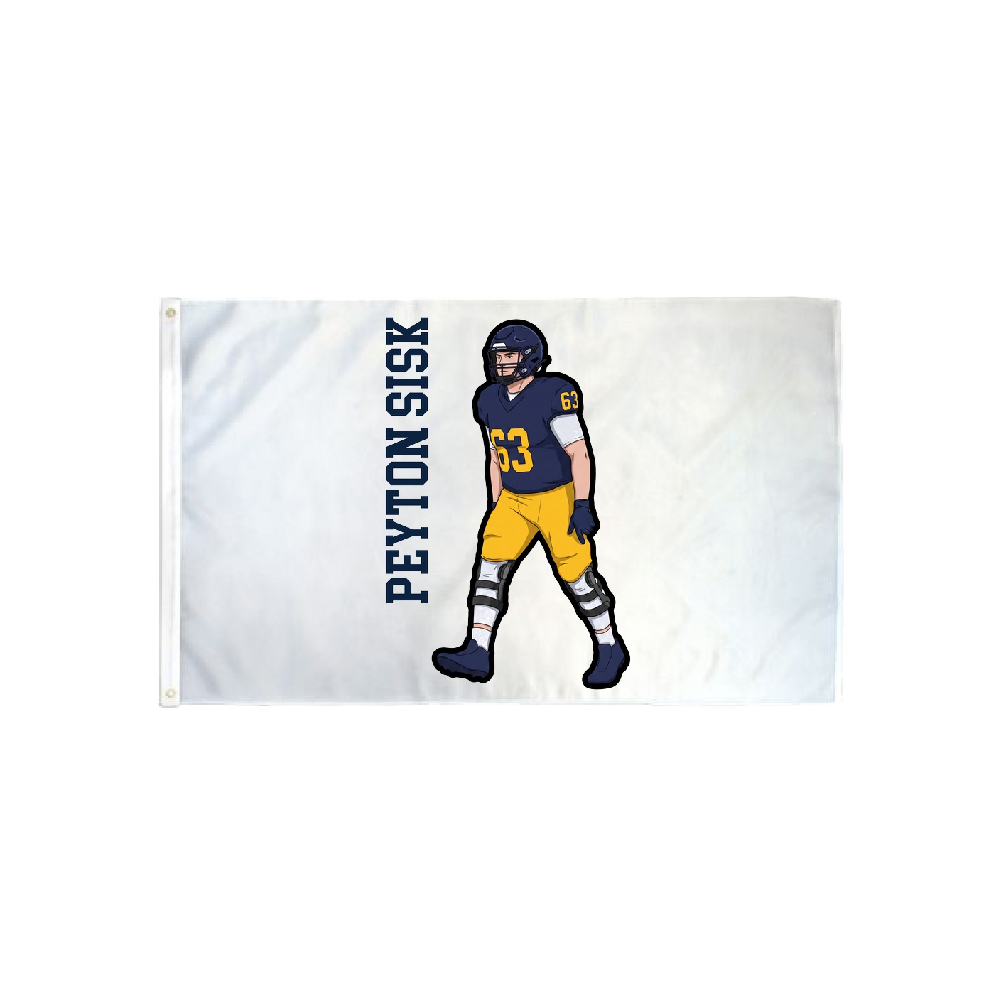 3x5 Flag — Name Vertical in Classic