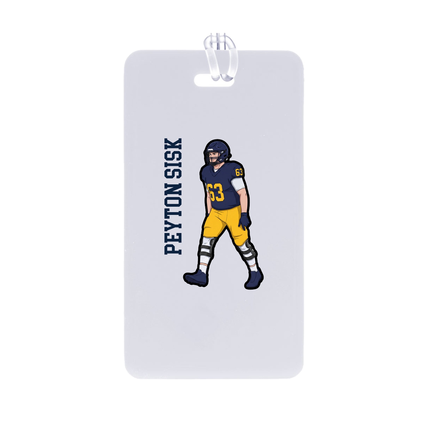 Bag Tag — Name Vertical in Classic