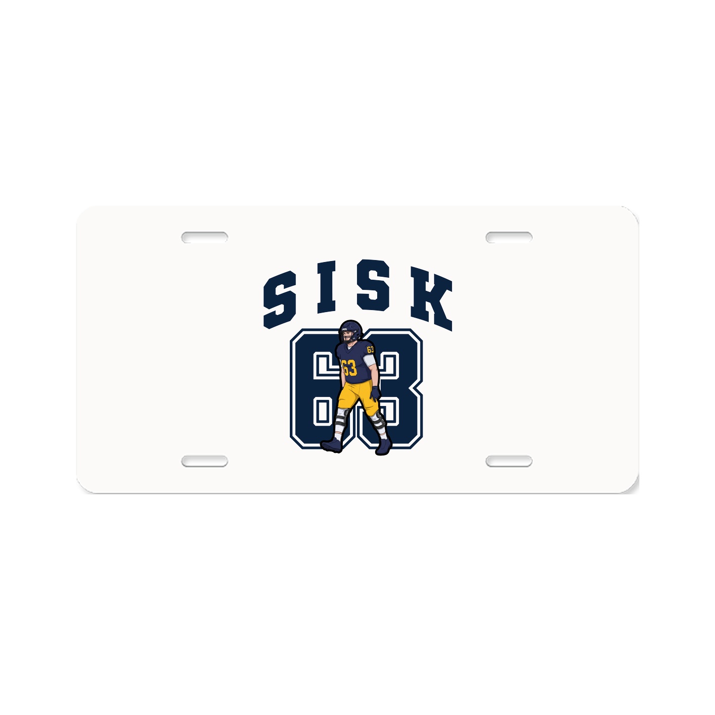 License Plate — Number in Classic