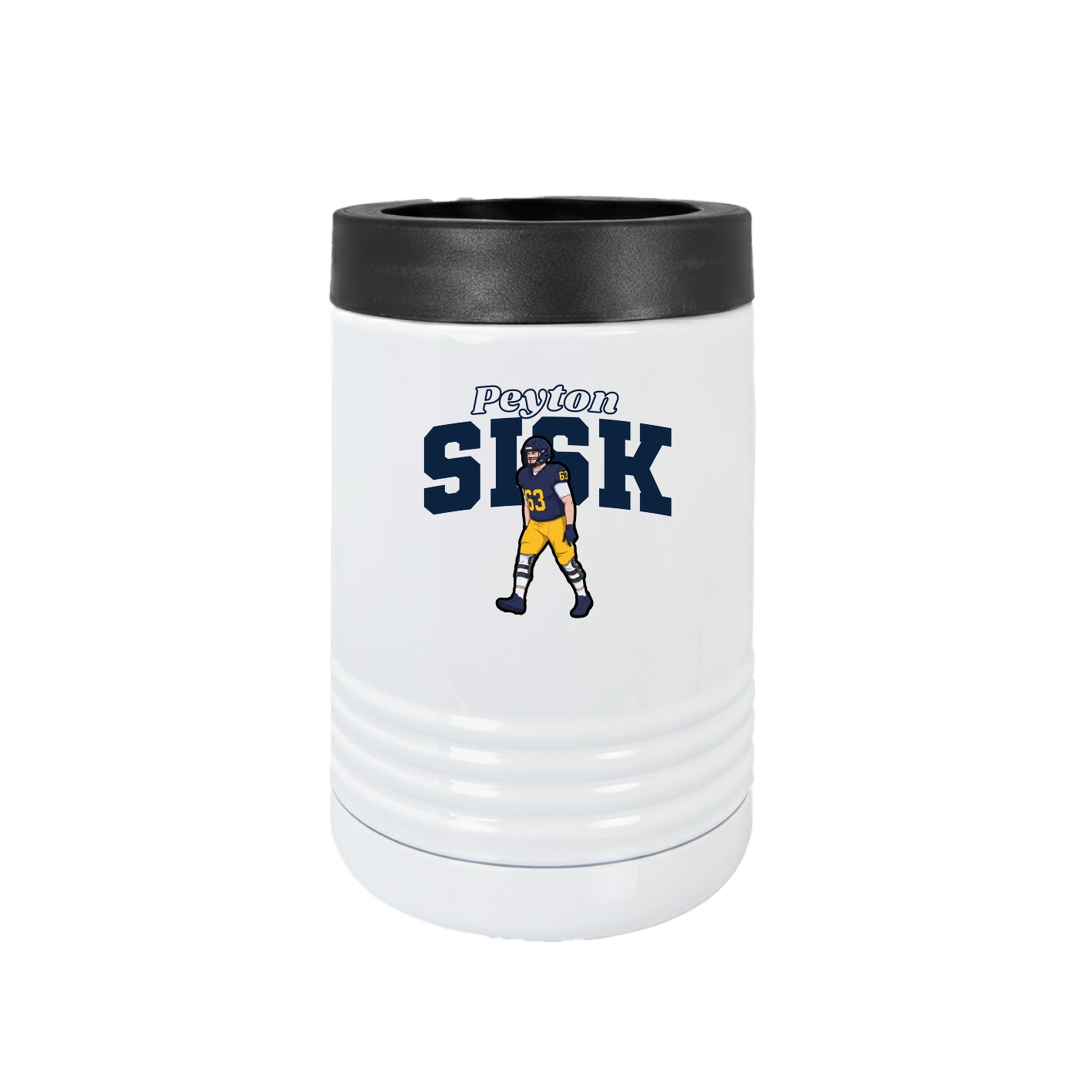Beverage Holder — Name Arch in White