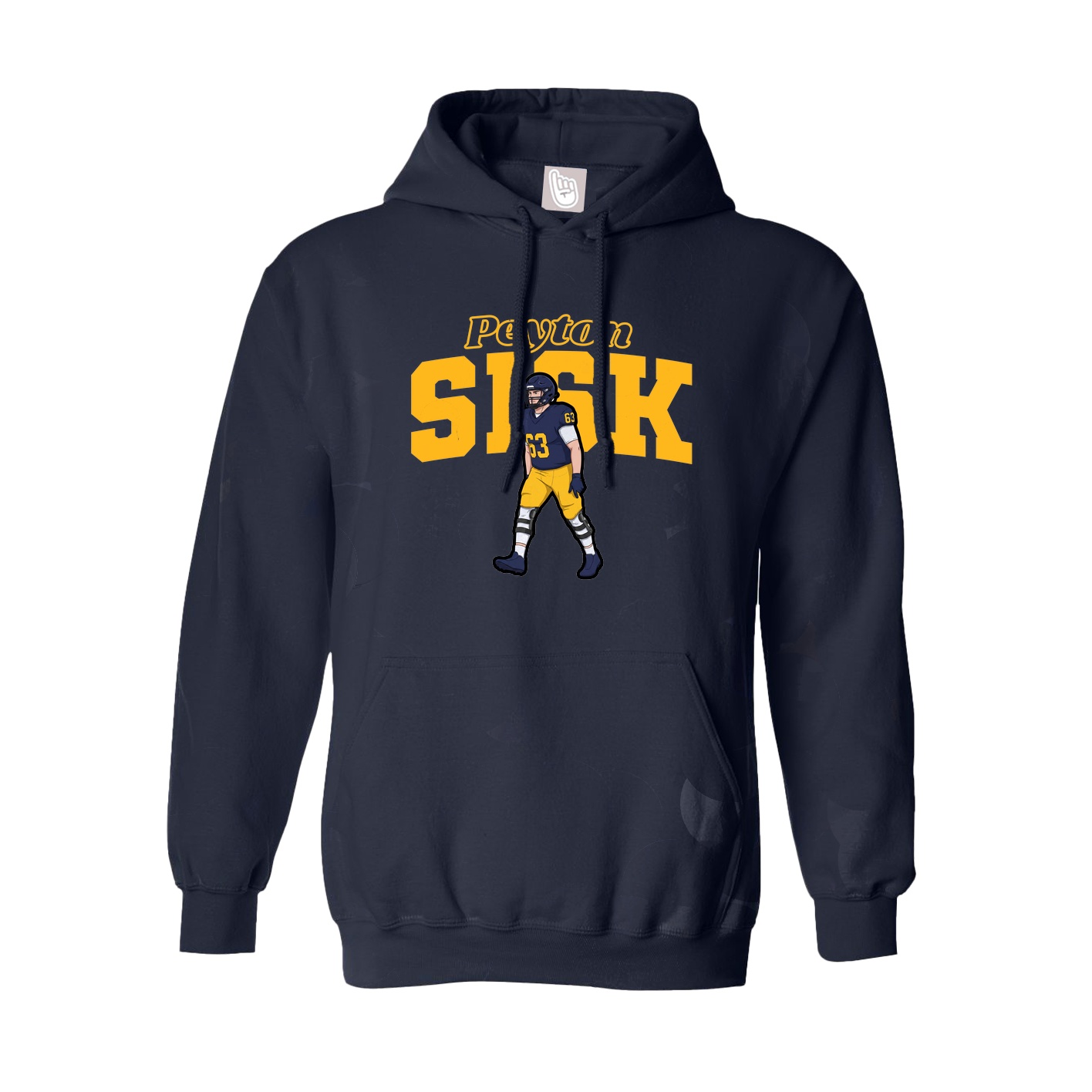 Hoodie — Name Arch in Navy