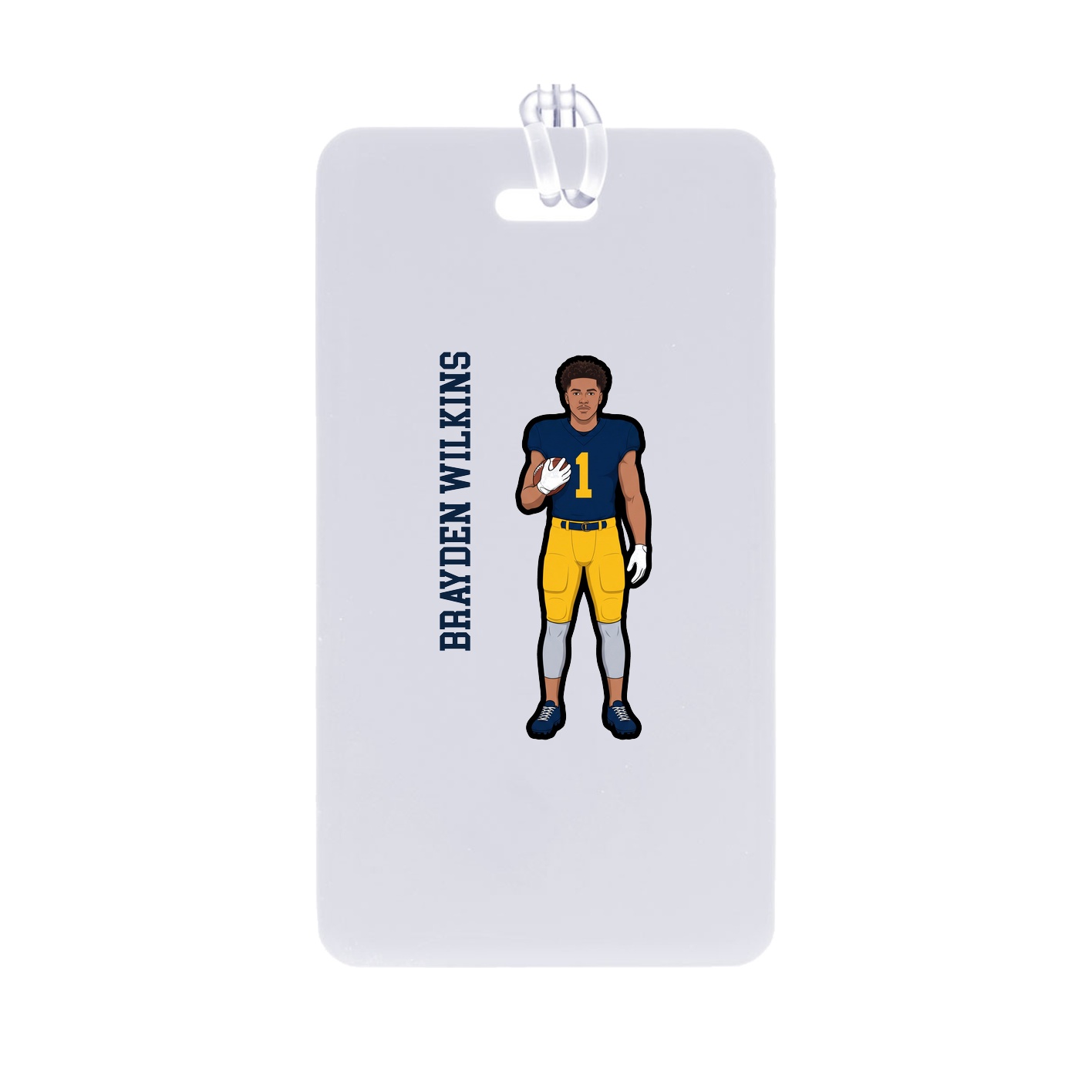 Bag Tag — Name Vertical in Classic