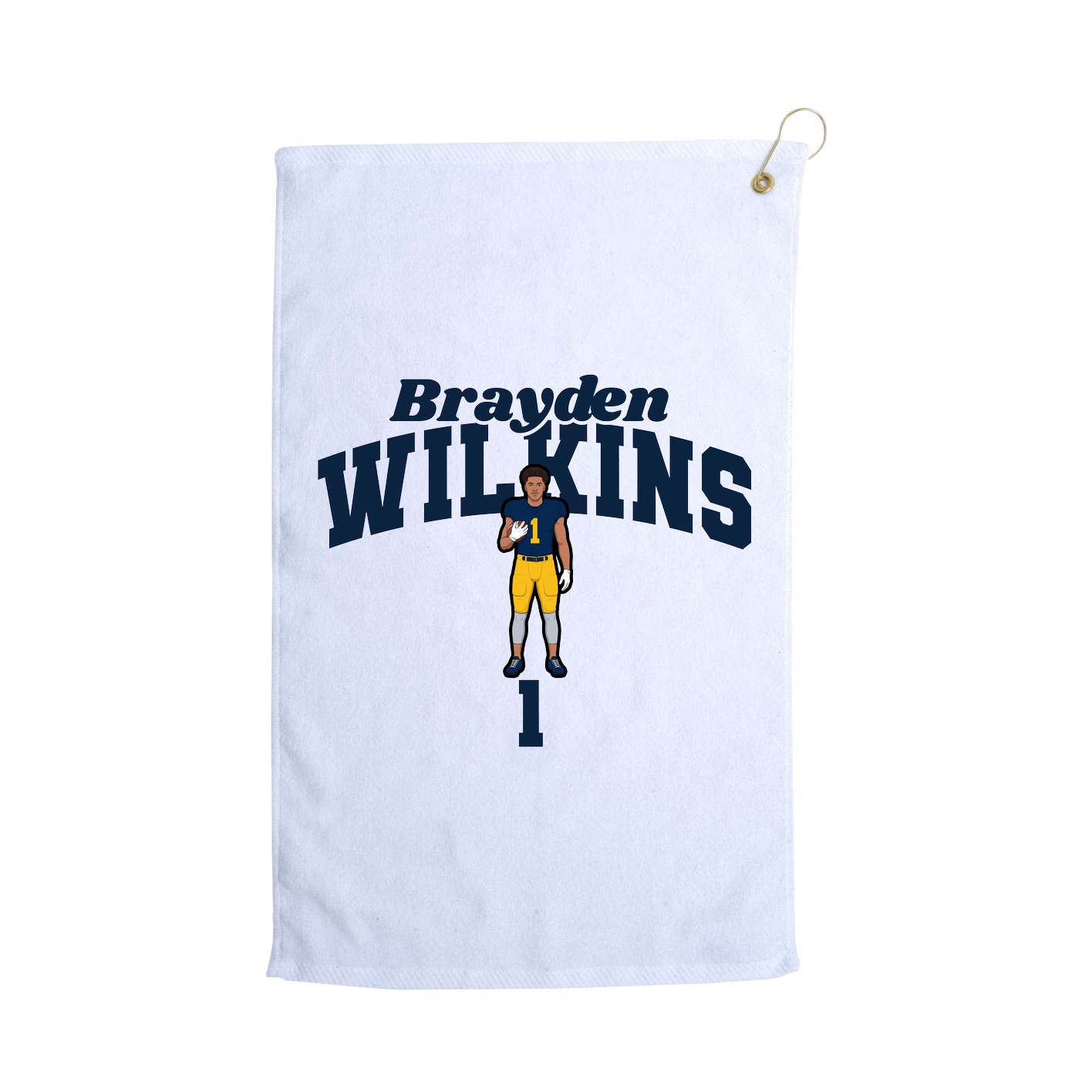 Golf Towel — Signature Arch in White