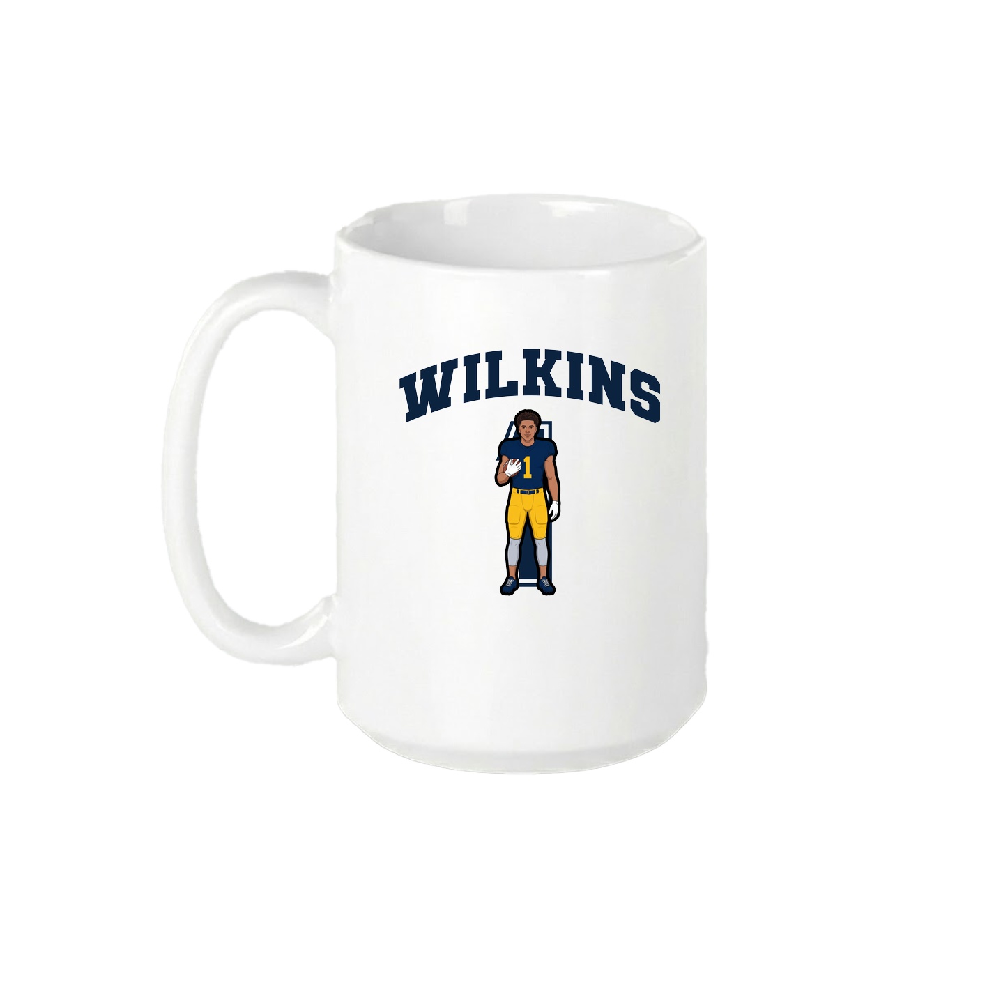 15oz Coffee Mug — Number in White