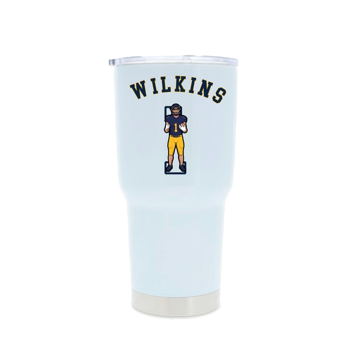 30oz Stainless Steel Tumbler — Shirsey Arch in White
