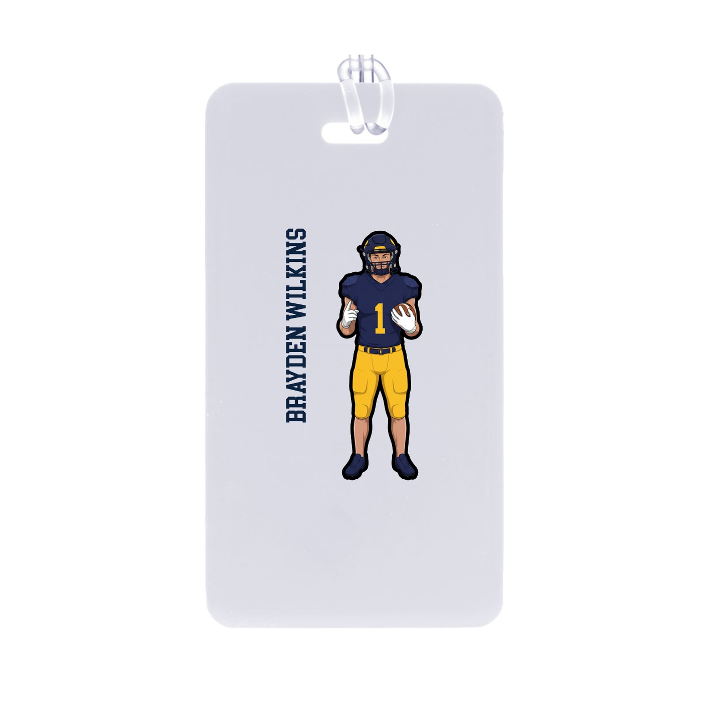 Bag Tag — Name Vertical in Classic