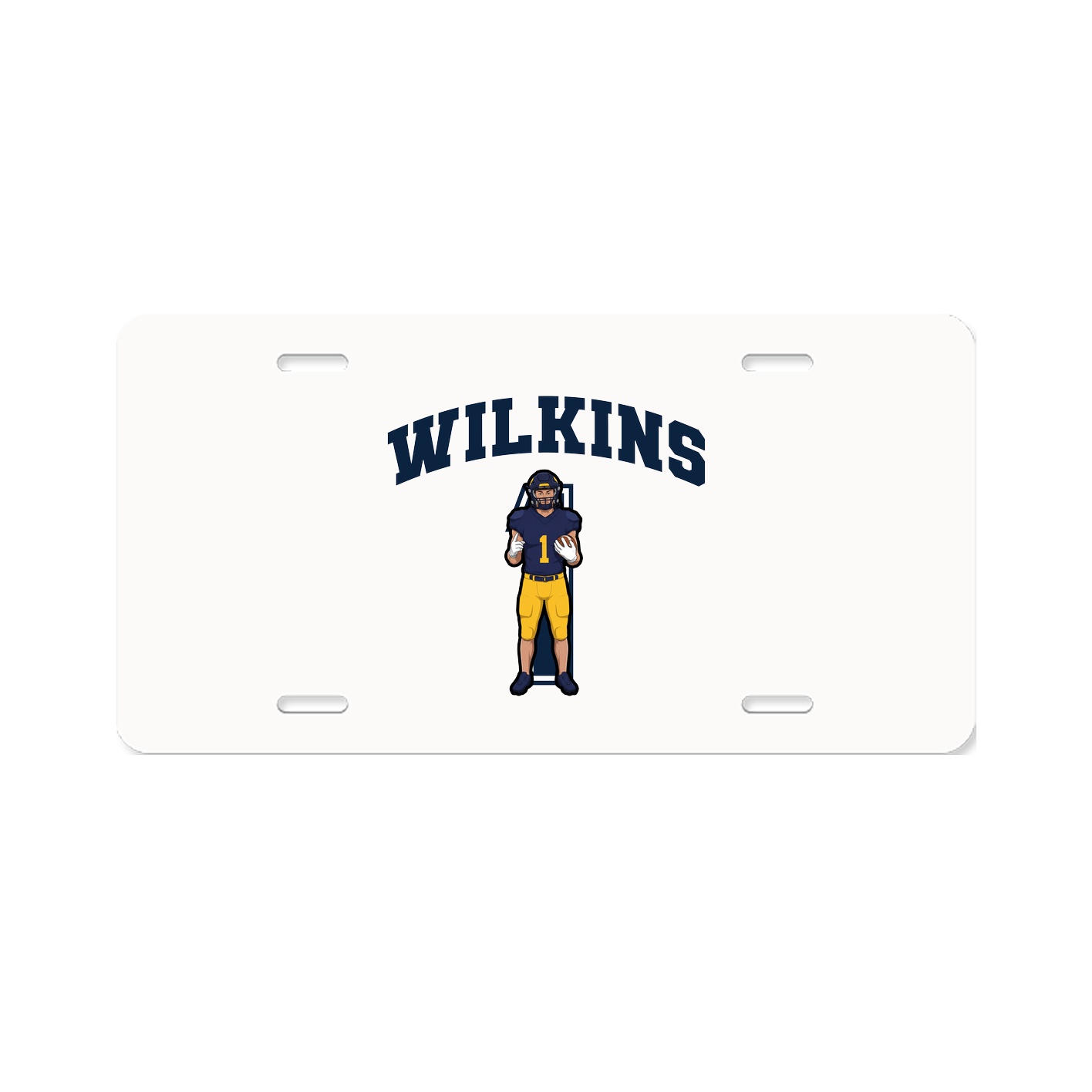License Plate — Number in Classic