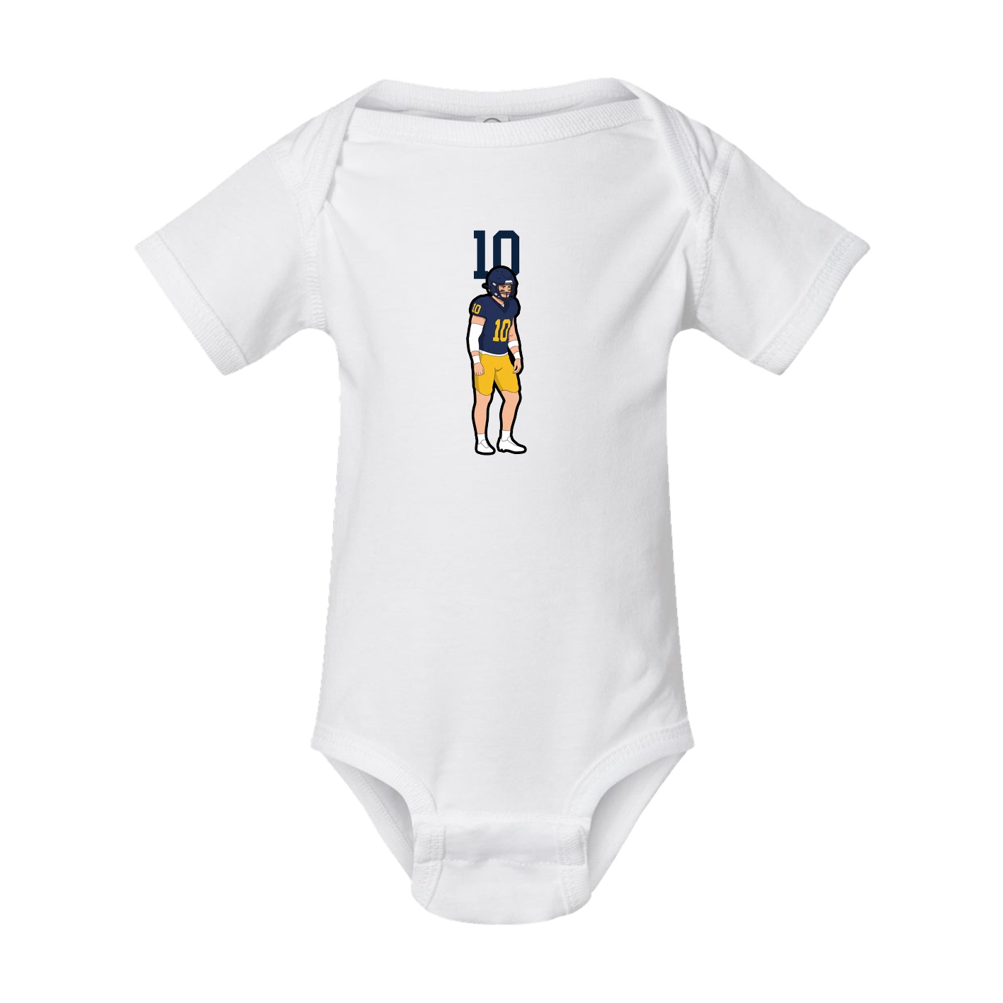 Baby Onesie — Number Top in White