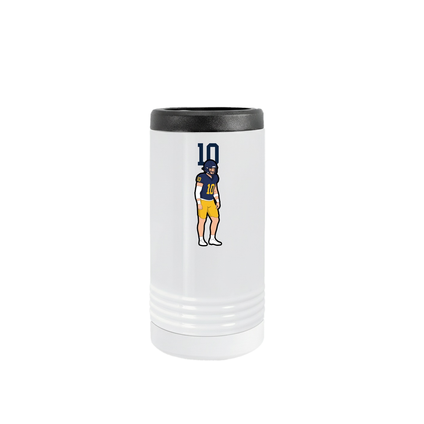Slim Beverage Holder — Number Top in White