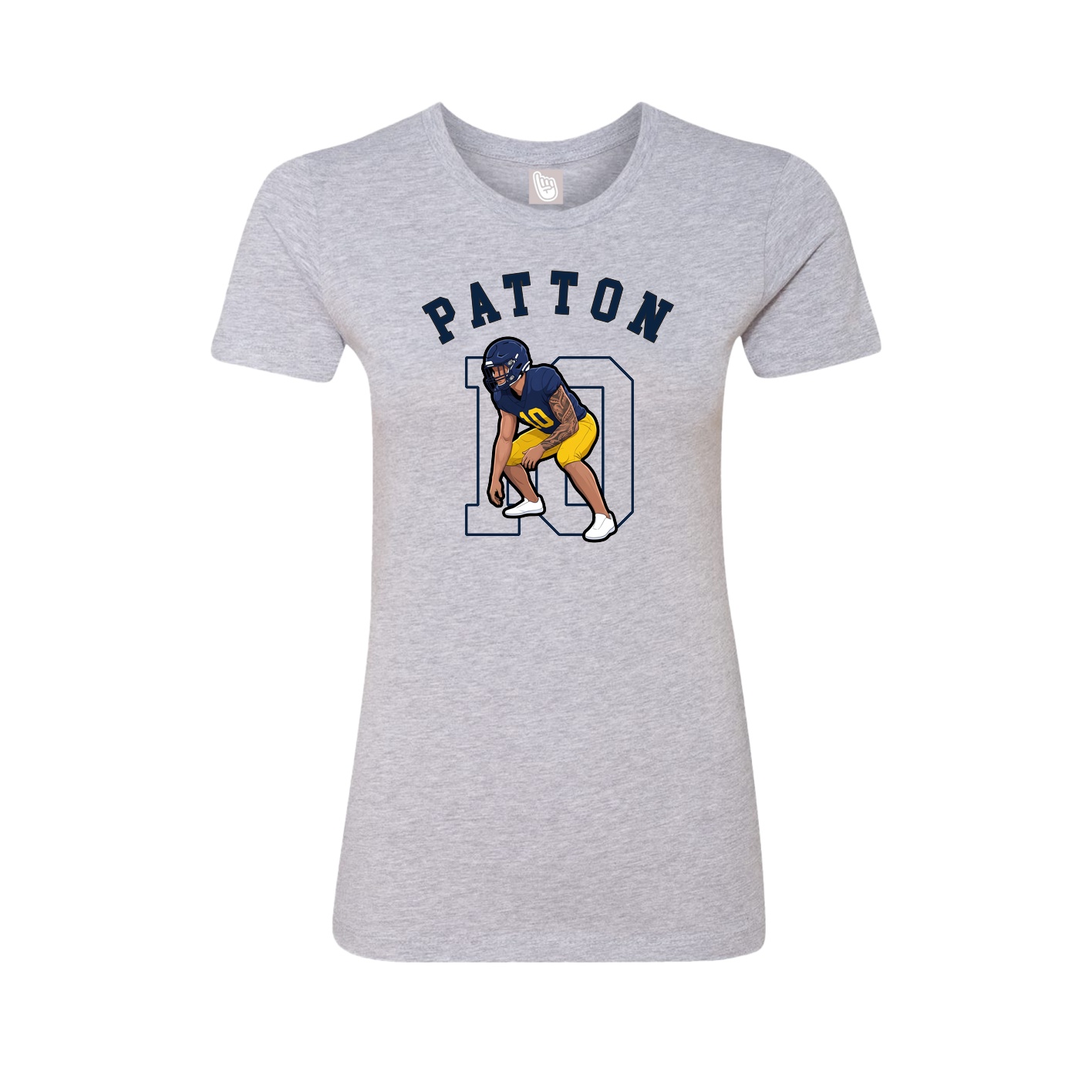 Fitted Women's Tee — Shirsey Arch in Grey