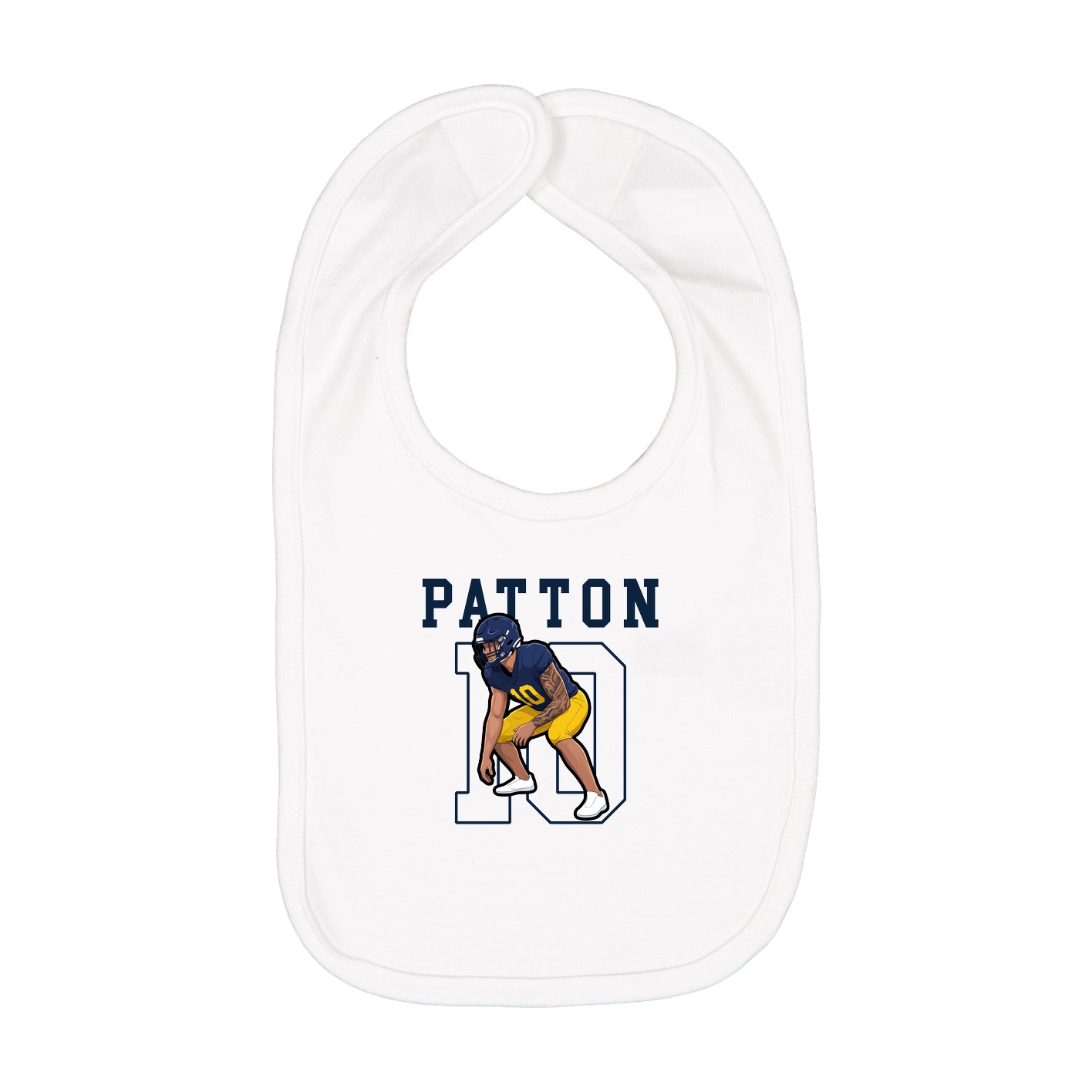 Infant Bib — Shirsey in White