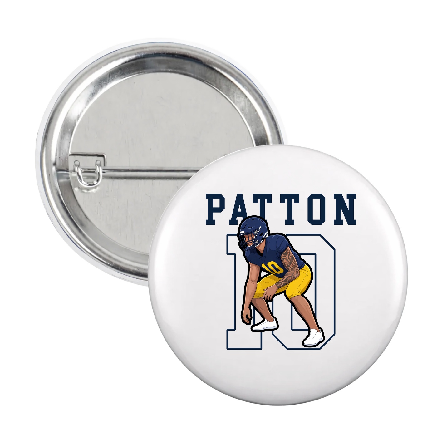 Game Day Button — Shirsey in White