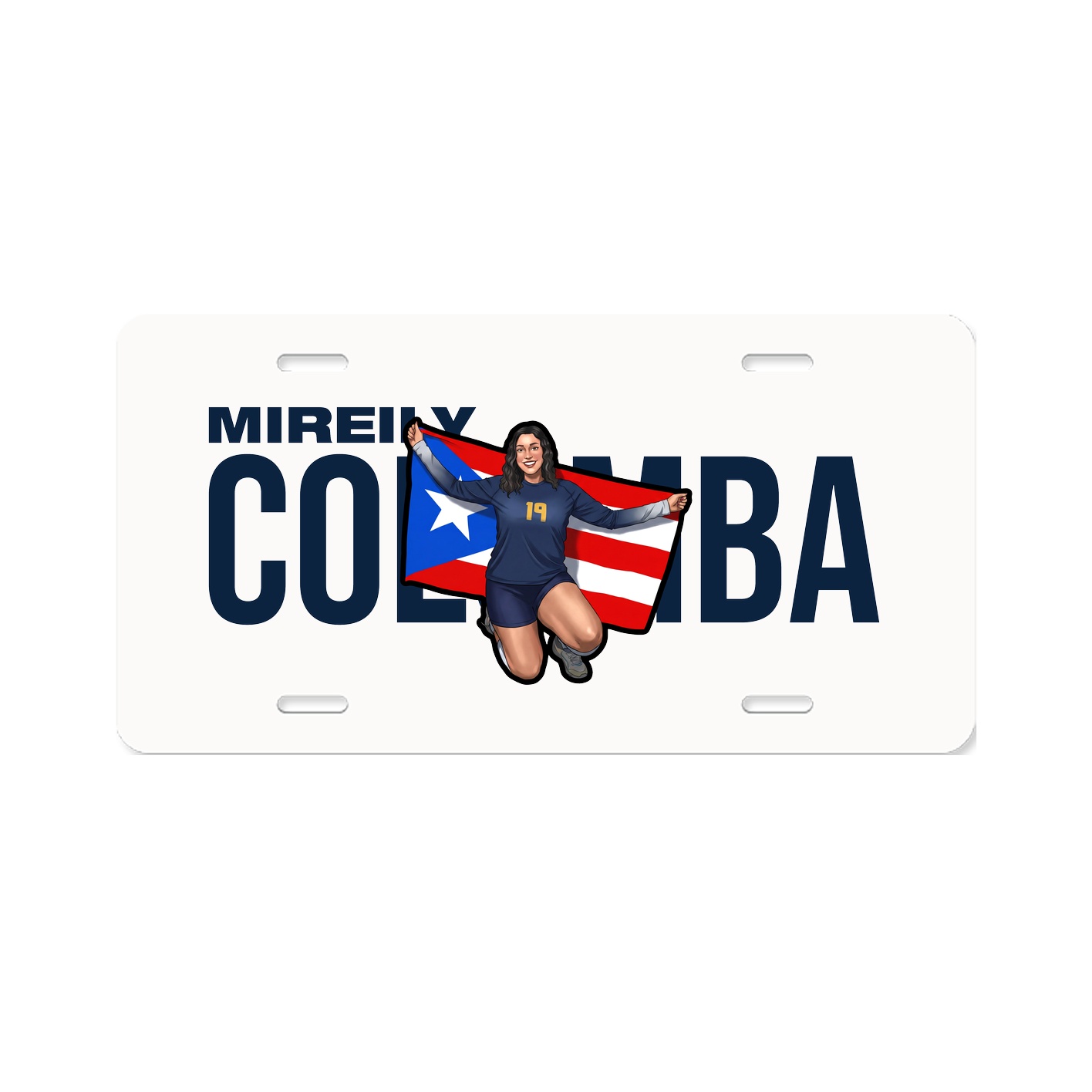 License Plate — Player Name in Classic