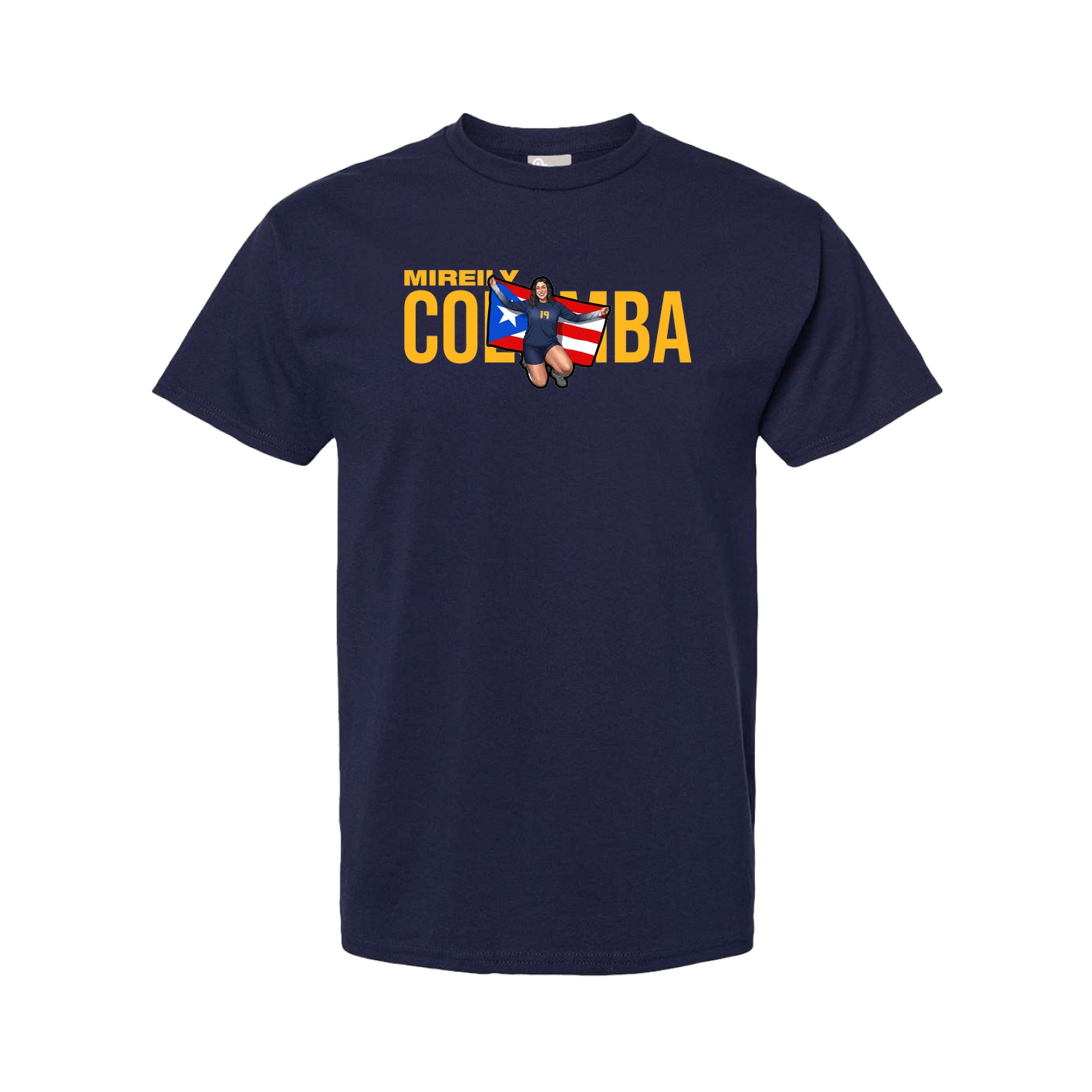 Youth Tee — Player Name in Navy