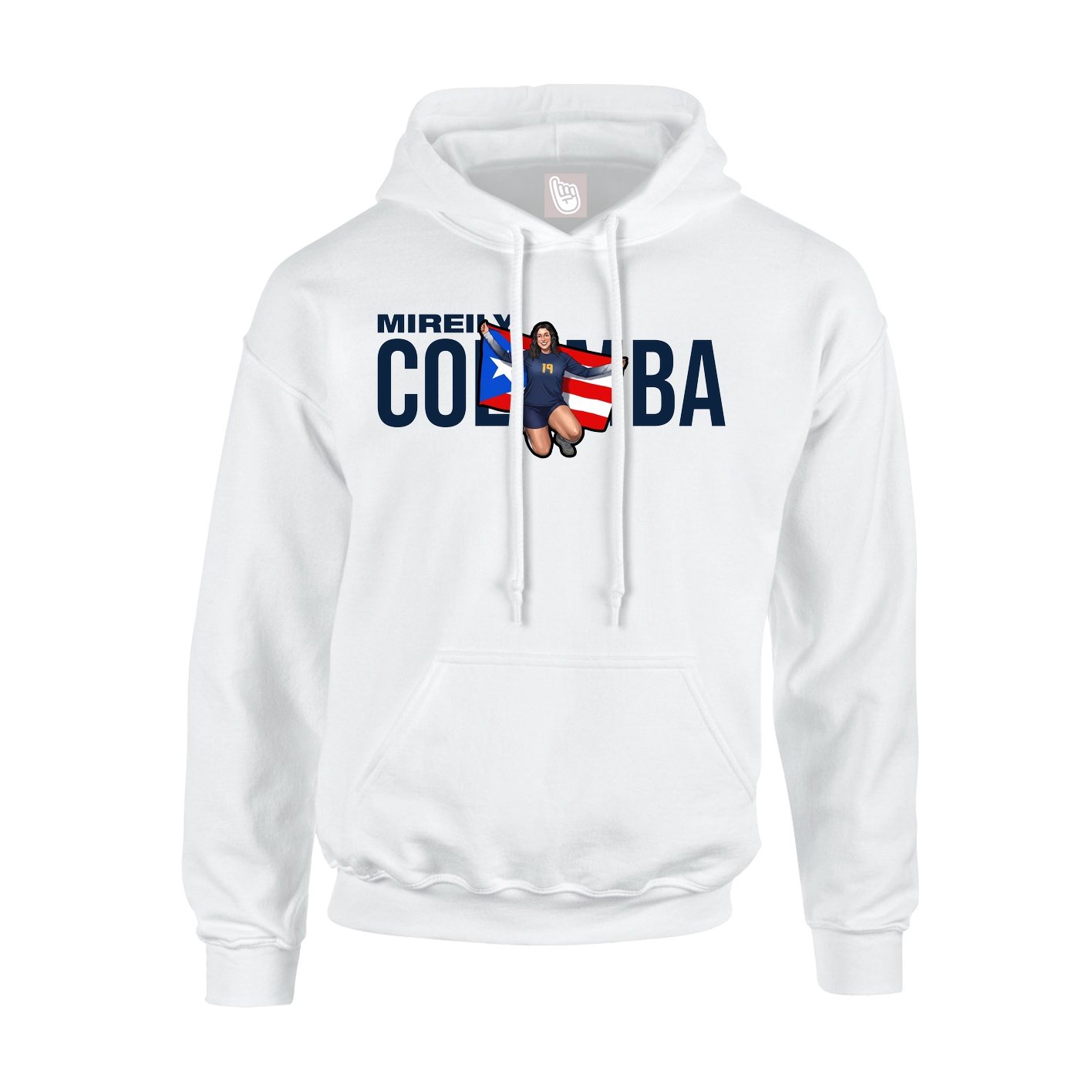 Hoodie — Player Name in White