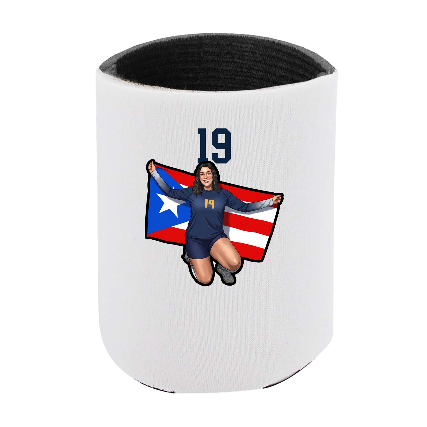 Can Holder — Number Top in White