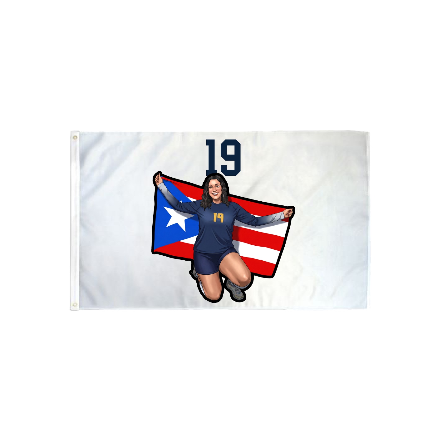 3x5 Flag — Number Top in Classic