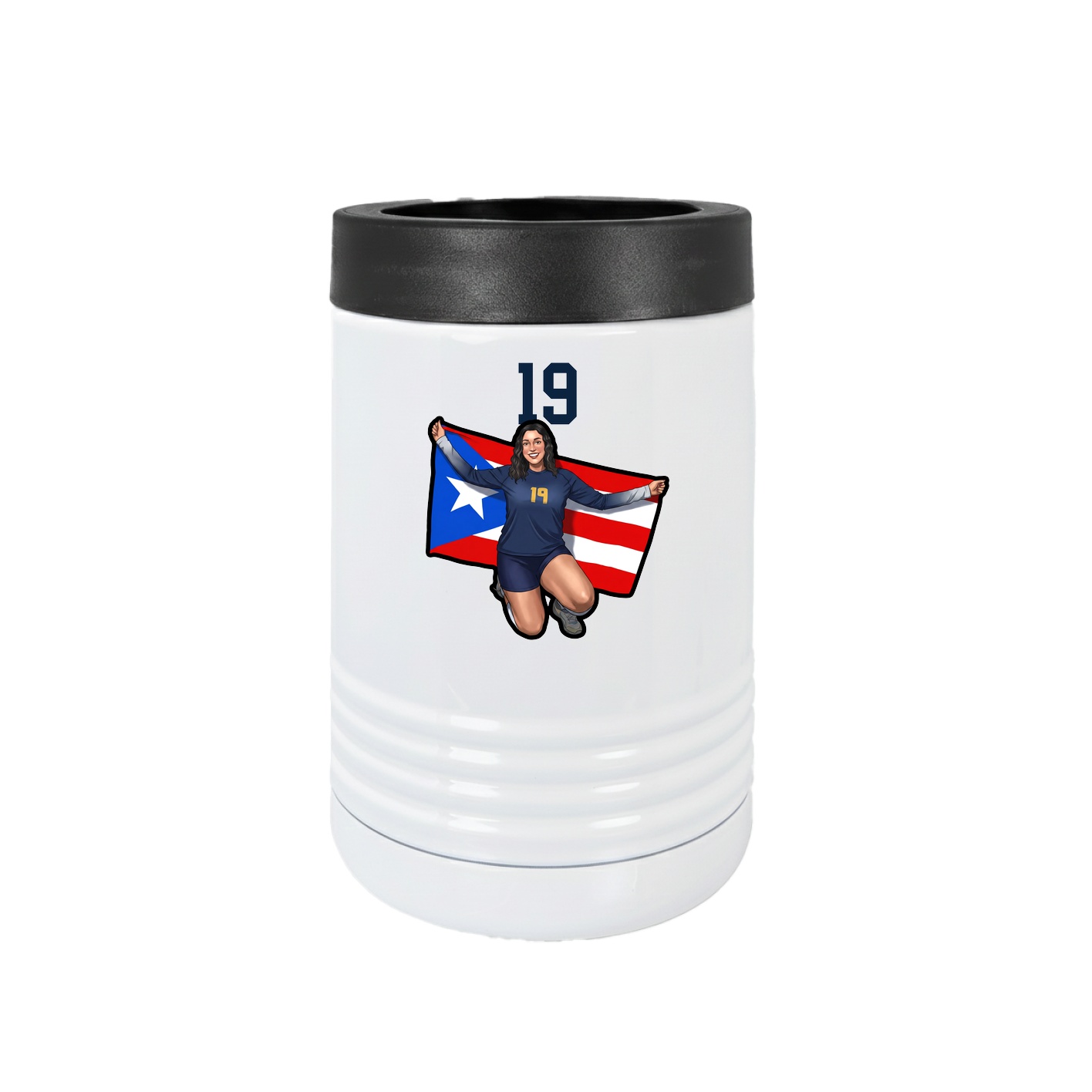 Beverage Holder — Number Top in White