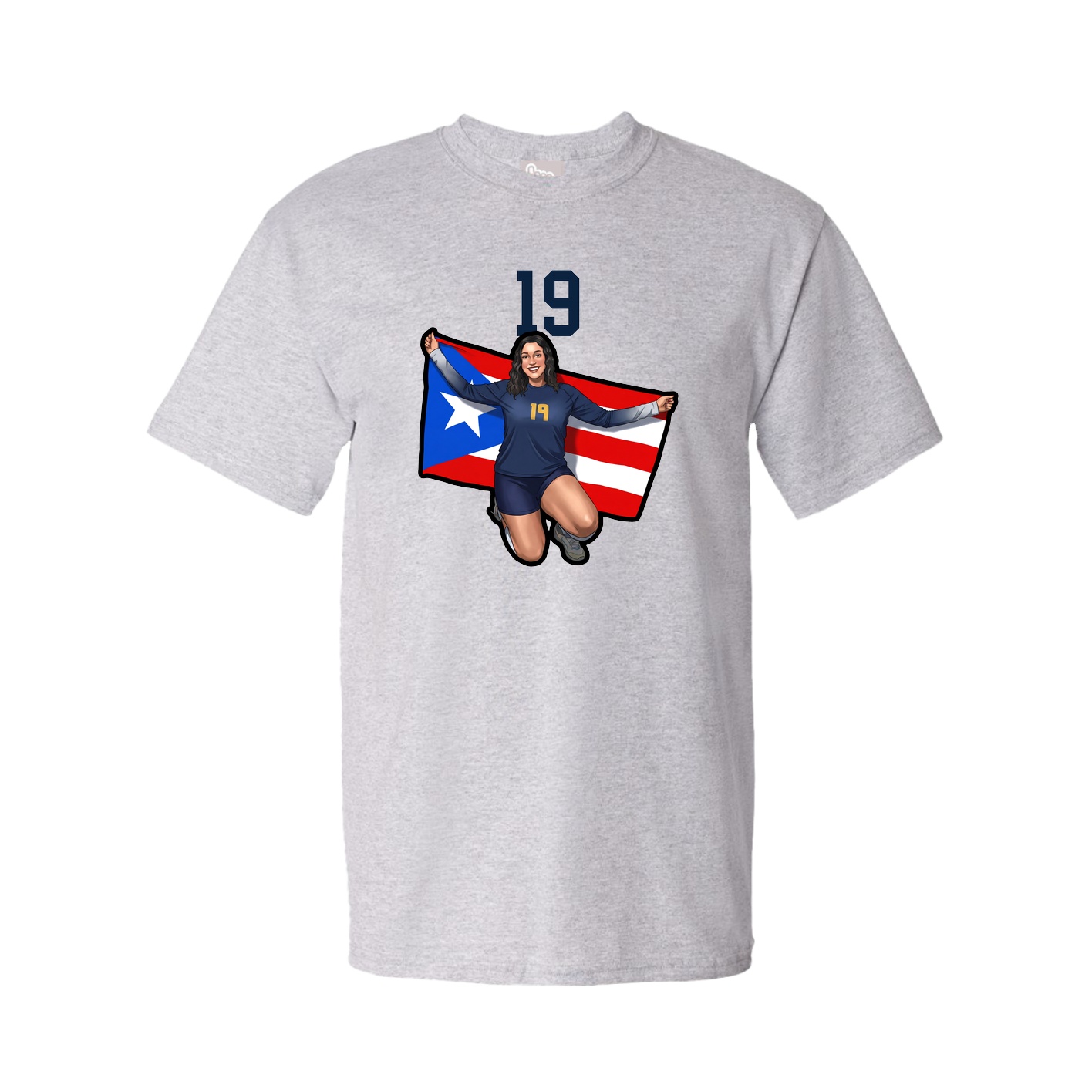Tee — Number Top in Grey