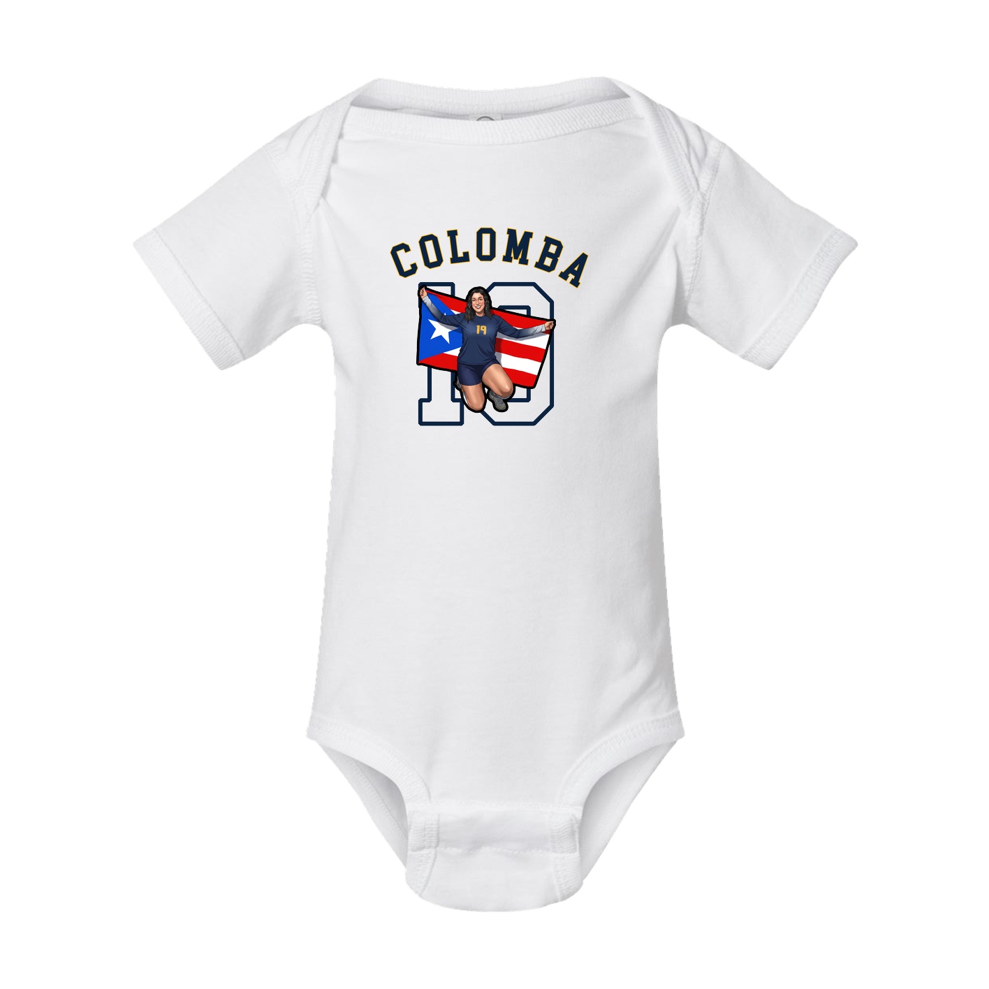 Baby Onesie — Shirsey Arch in White