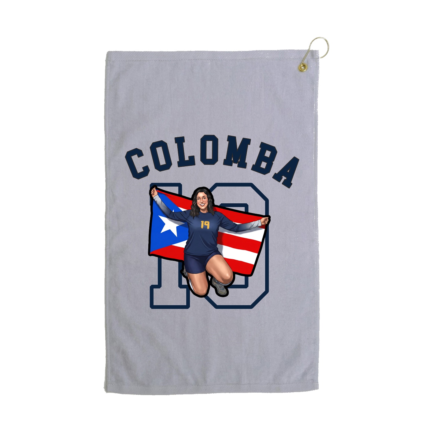 Golf Towel — Shirsey Arch in Grey