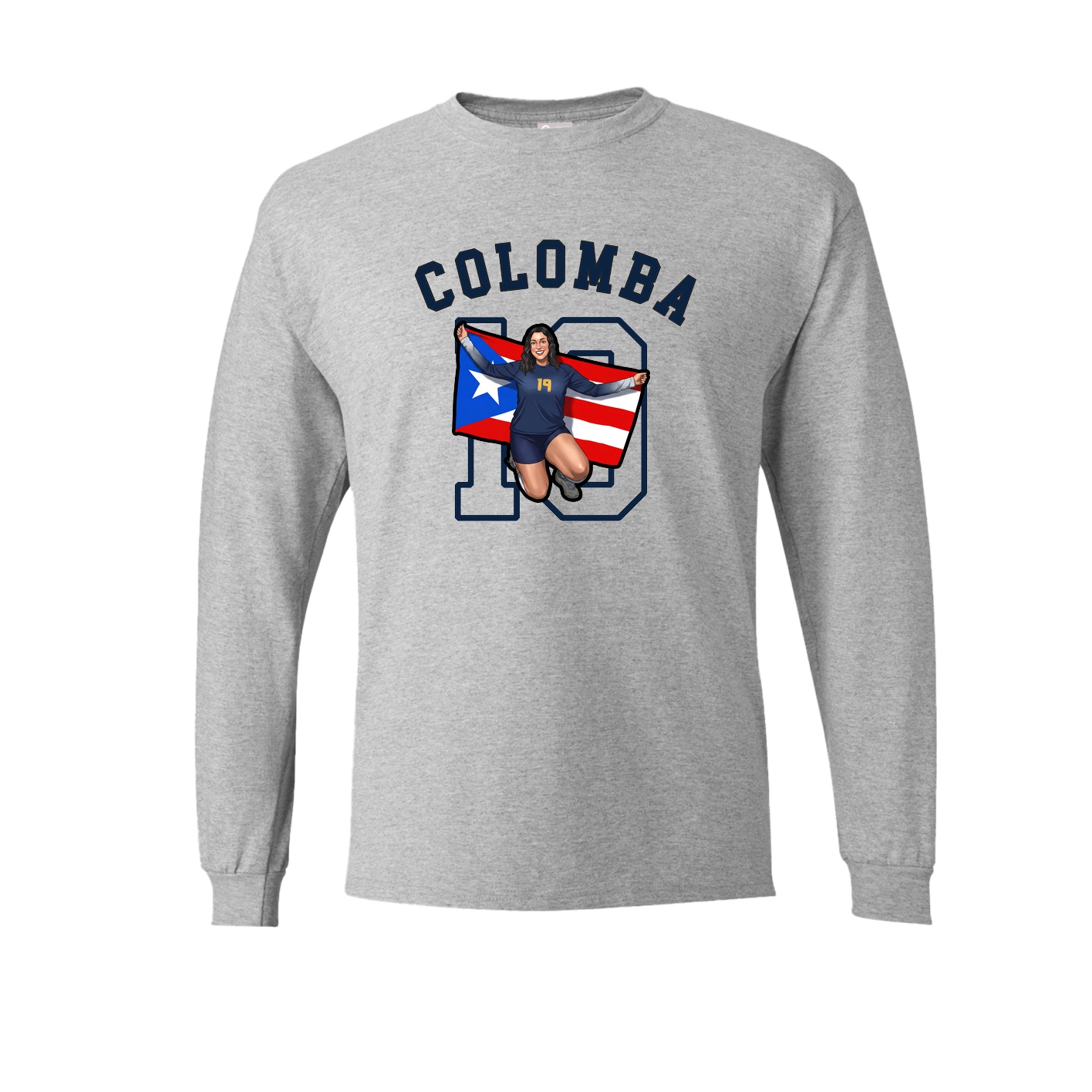 Long Sleeve Tee — Shirsey Arch in Grey