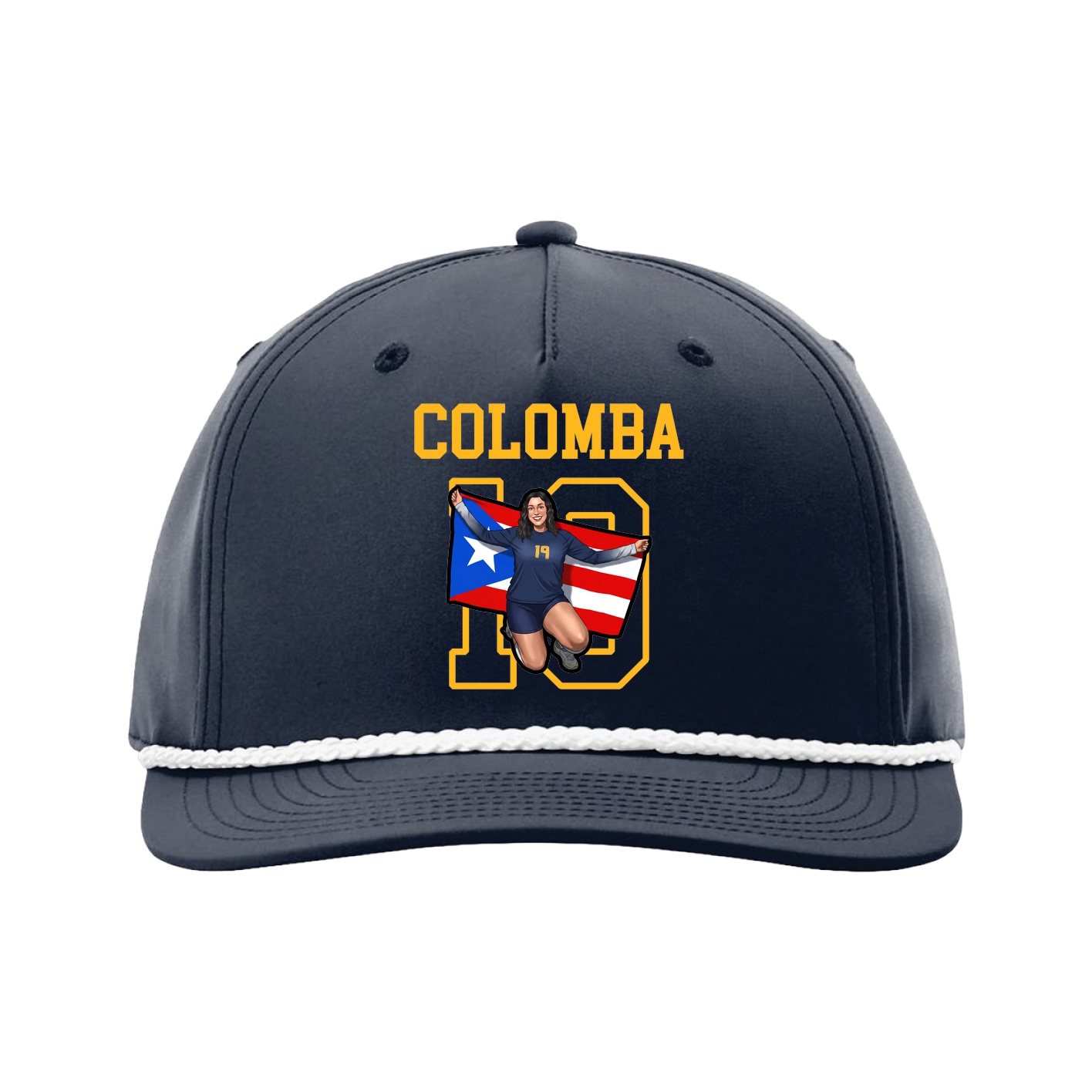 Five-Panel Classic Rope Cap — Shirsey in Navy