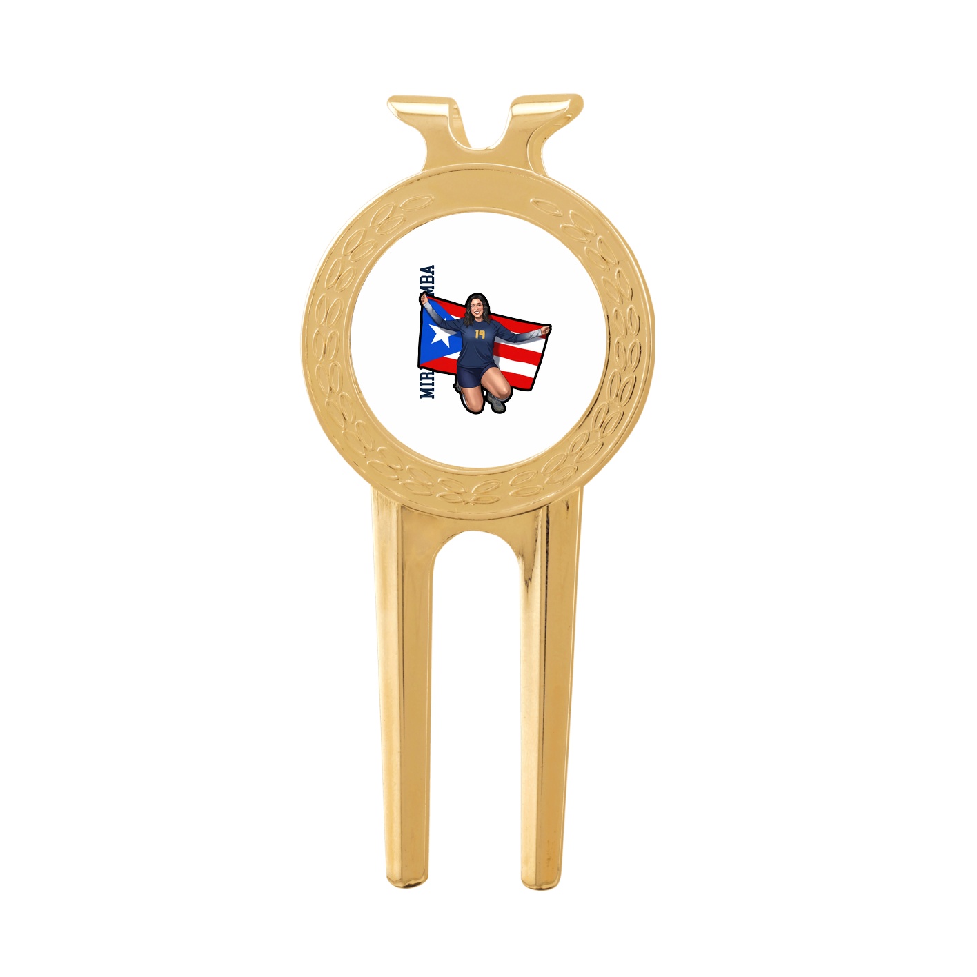 Divot Tool with Ball Marker — Name Vertical in Classic