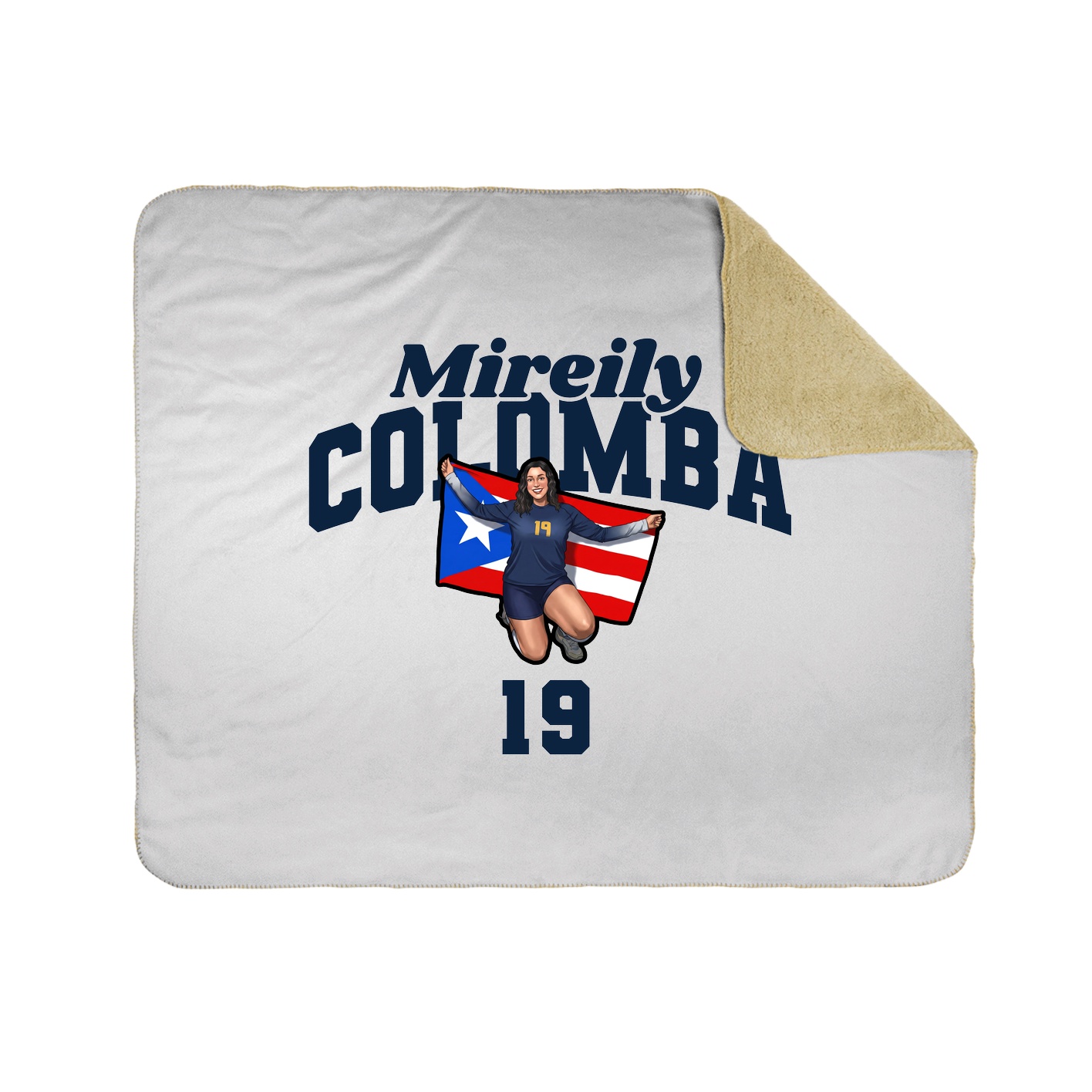 Throw Blanket — Signature Arch in White