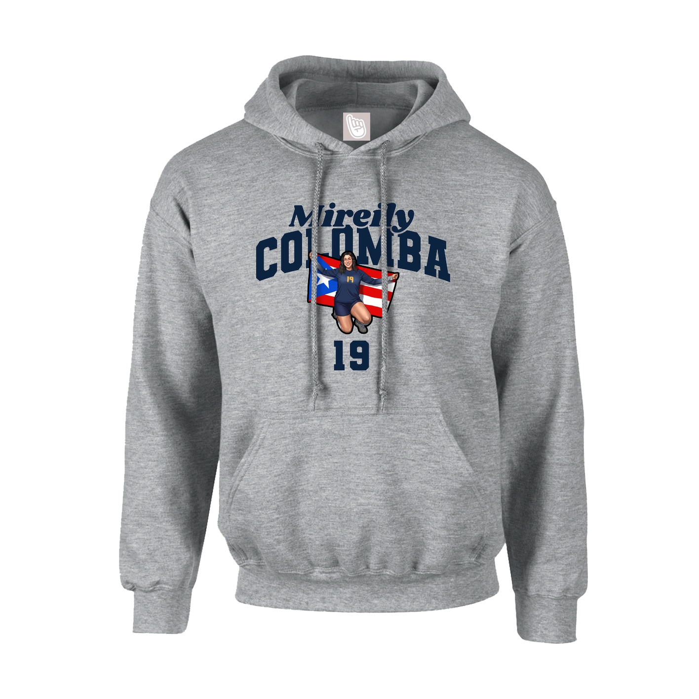 Youth Hoodie — Signature Arch in Grey