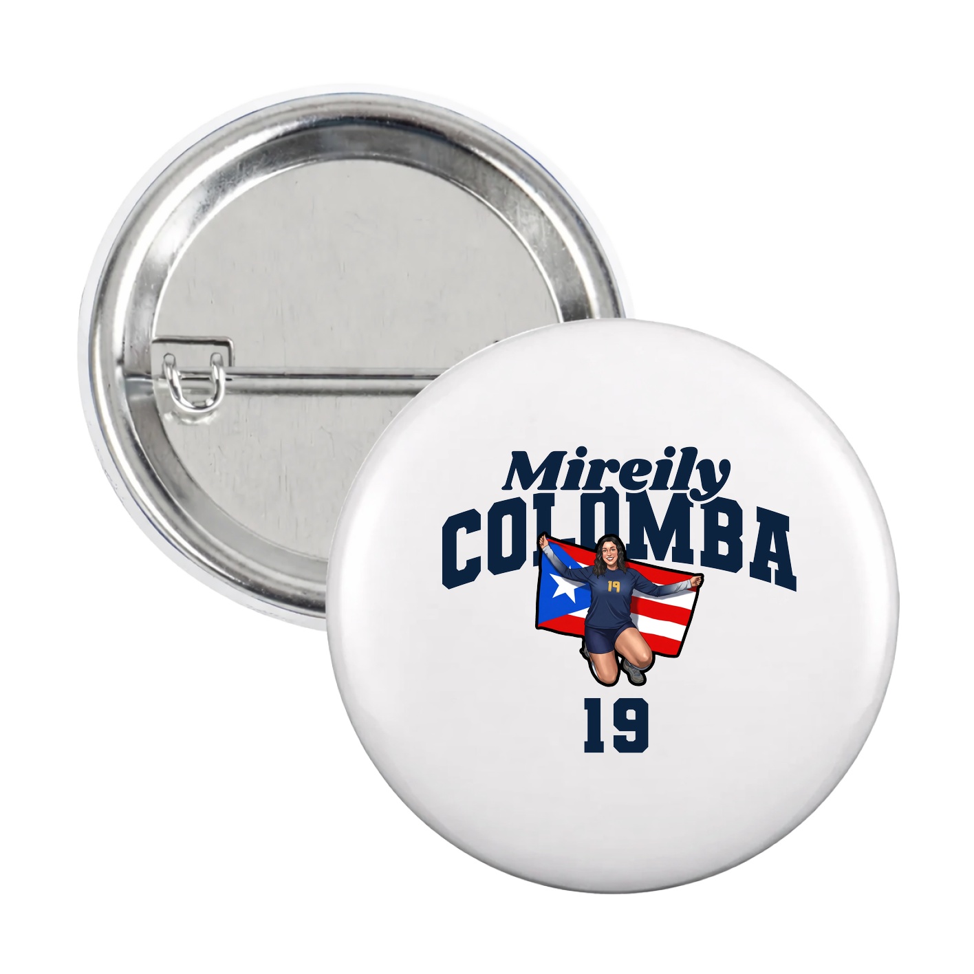 Game Day Button — Signature Arch in White