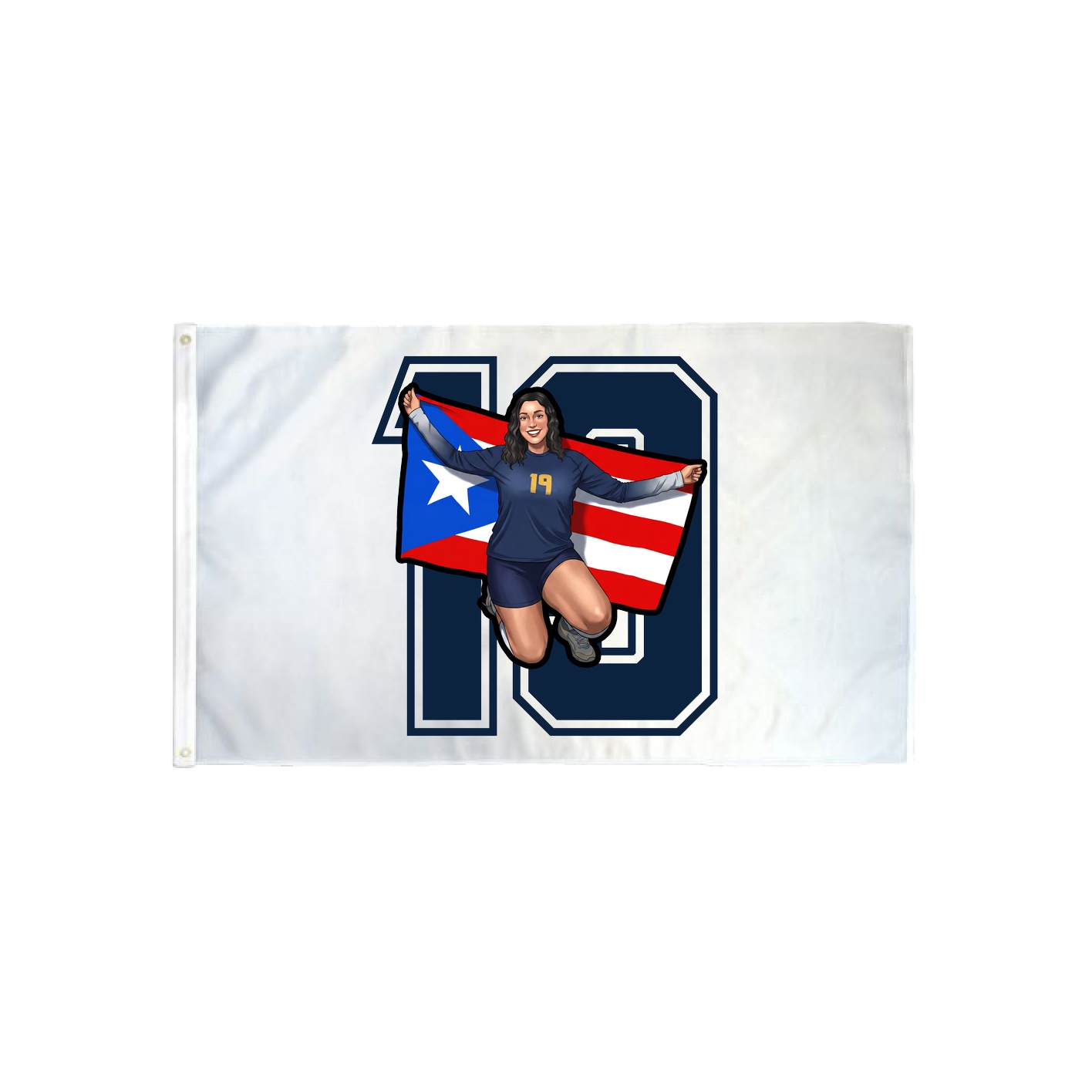 3x5 Flag — Number in Classic
