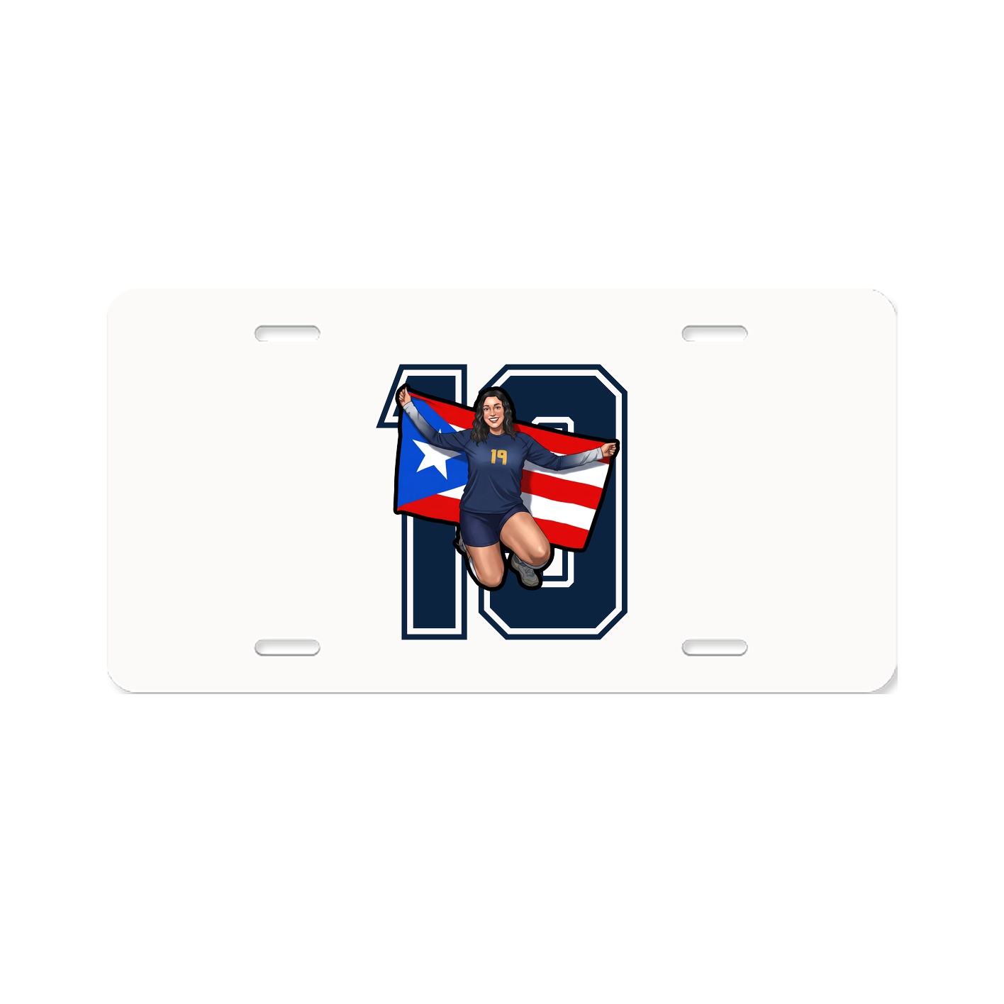 License Plate — Number in Classic