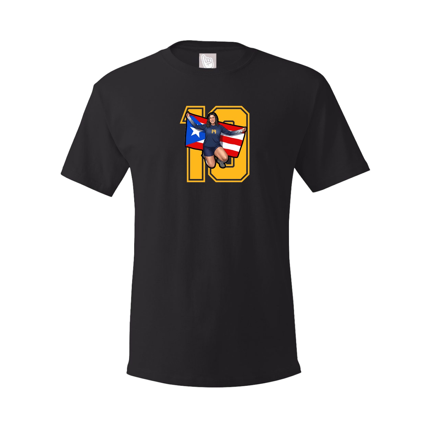 Youth Tee — Number in Black
