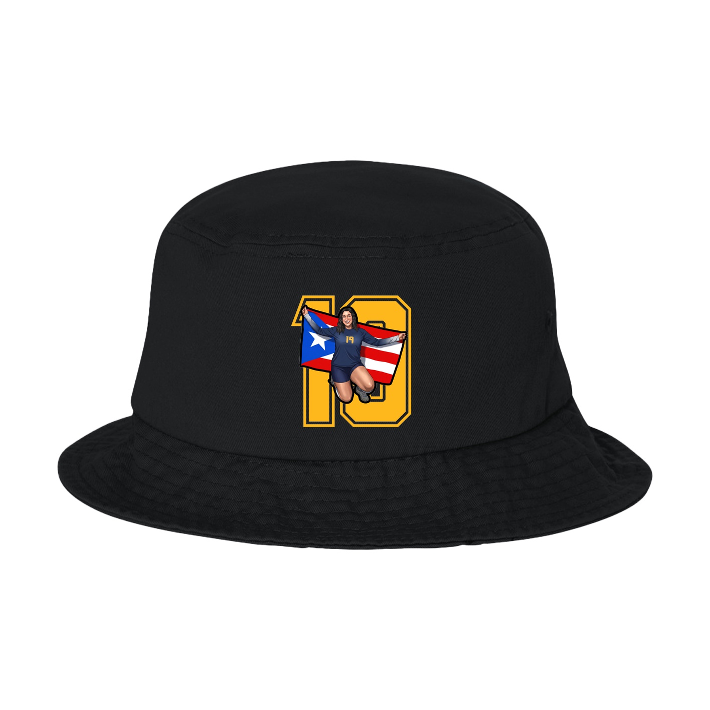 Bucket Cap — Number in Black