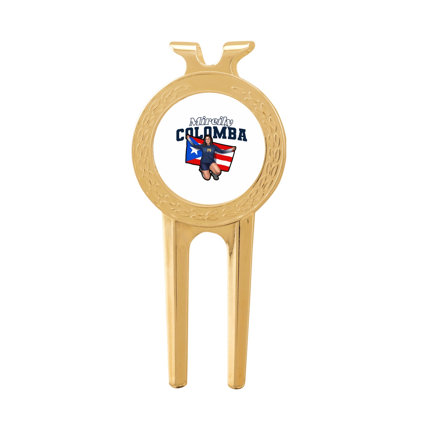 Divot Tool with Ball Marker — Name Arch in Classic