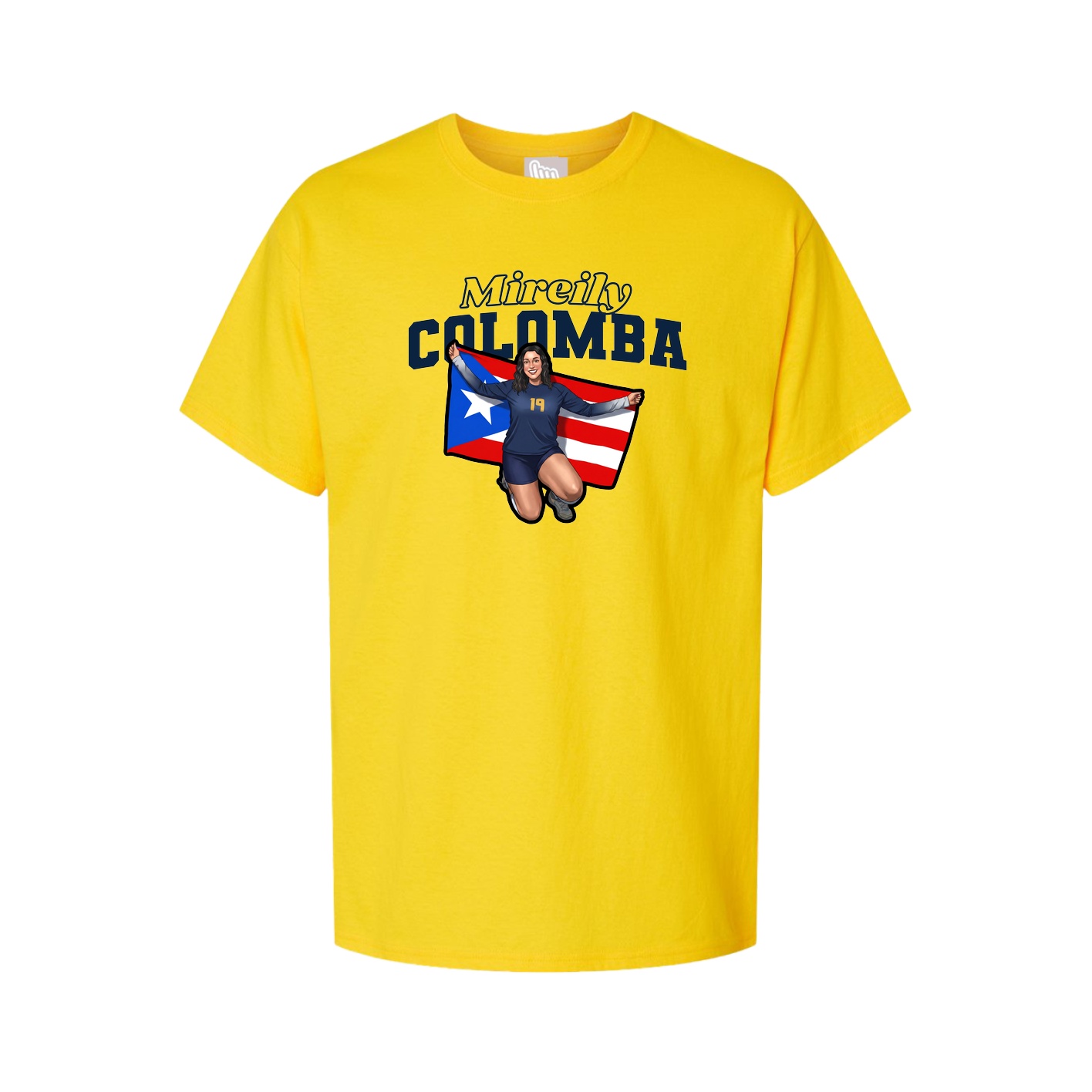 Youth Tee — Name Arch in Gold
