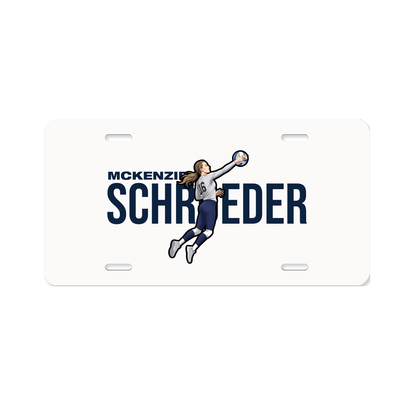 License Plate — Player Name in Classic
