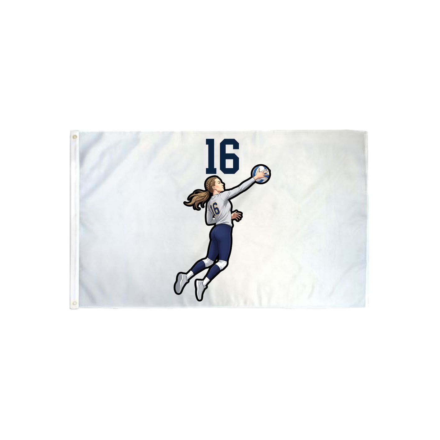 3x5 Flag — Number Top in Classic