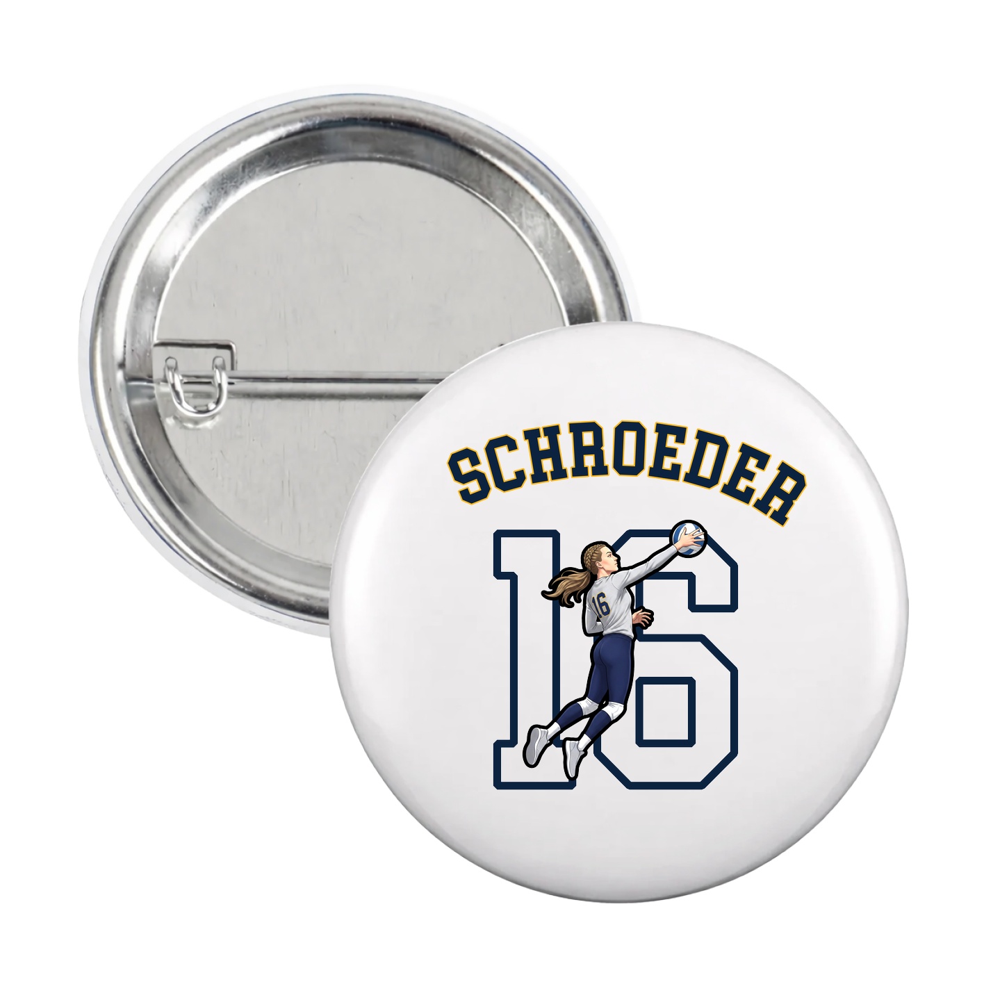 Game Day Button — Shirsey Arch in White