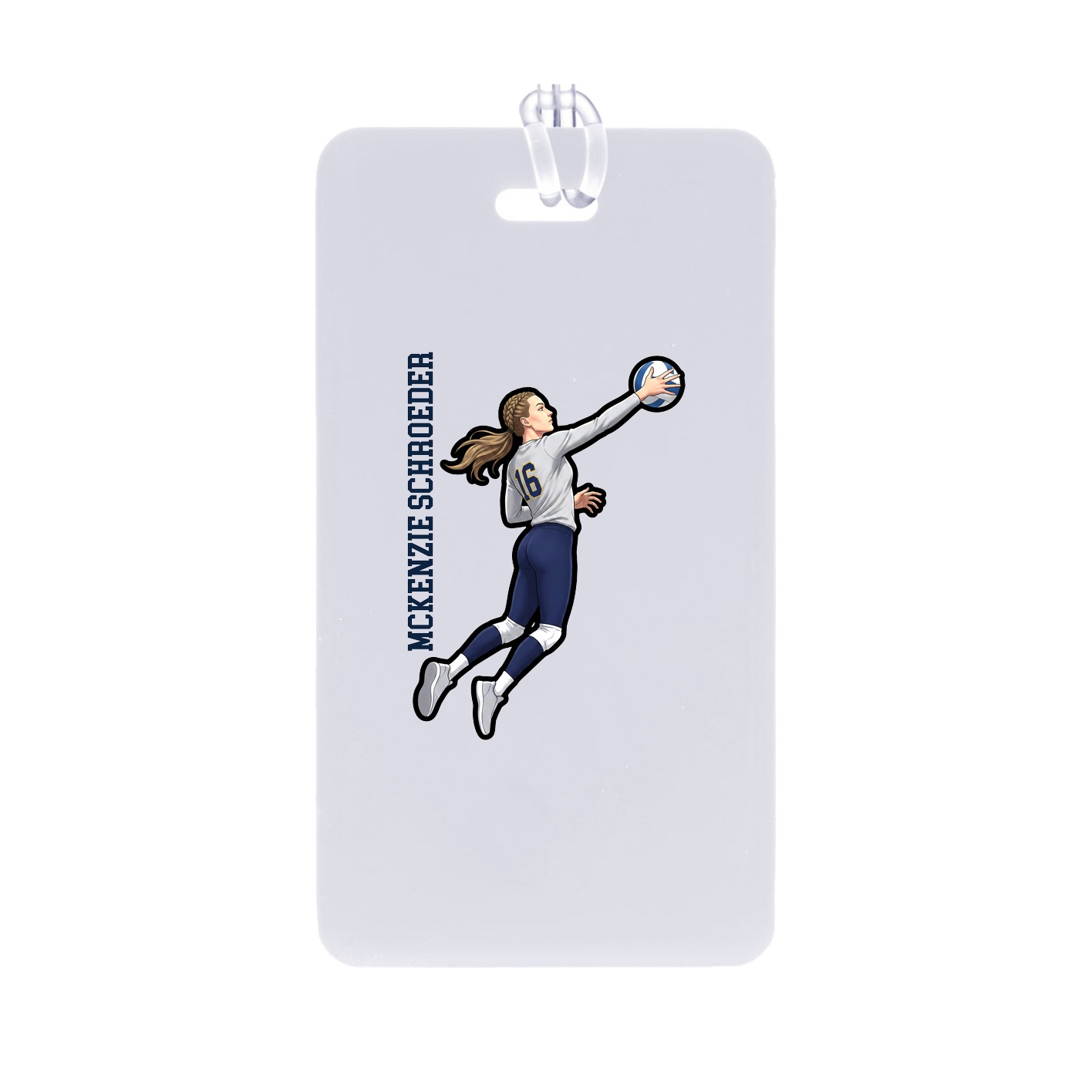 Bag Tag — Name Vertical in Classic