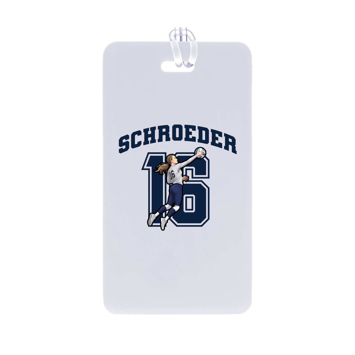 Bag Tag — Number in Classic
