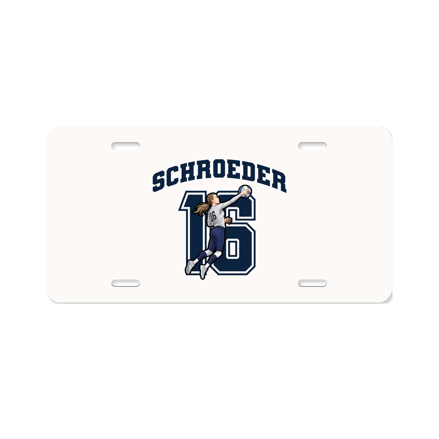 License Plate — Number in Classic