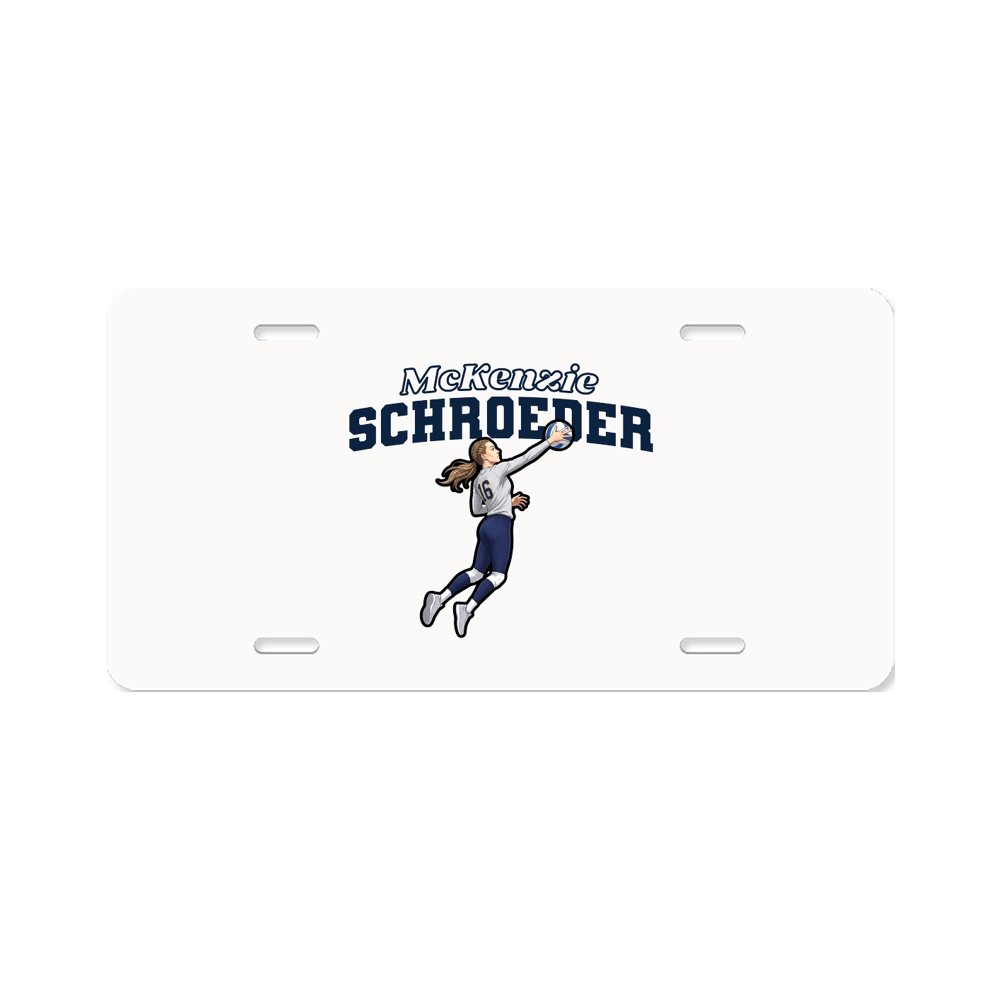 License Plate — Name Arch in Classic