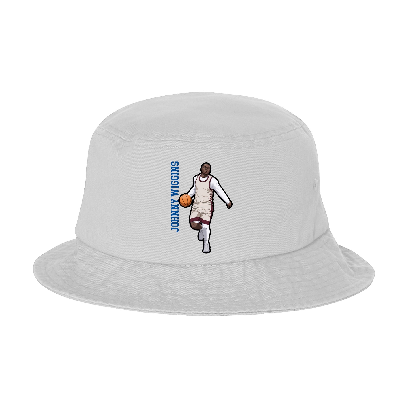 Bucket Cap — Name Vertical in White