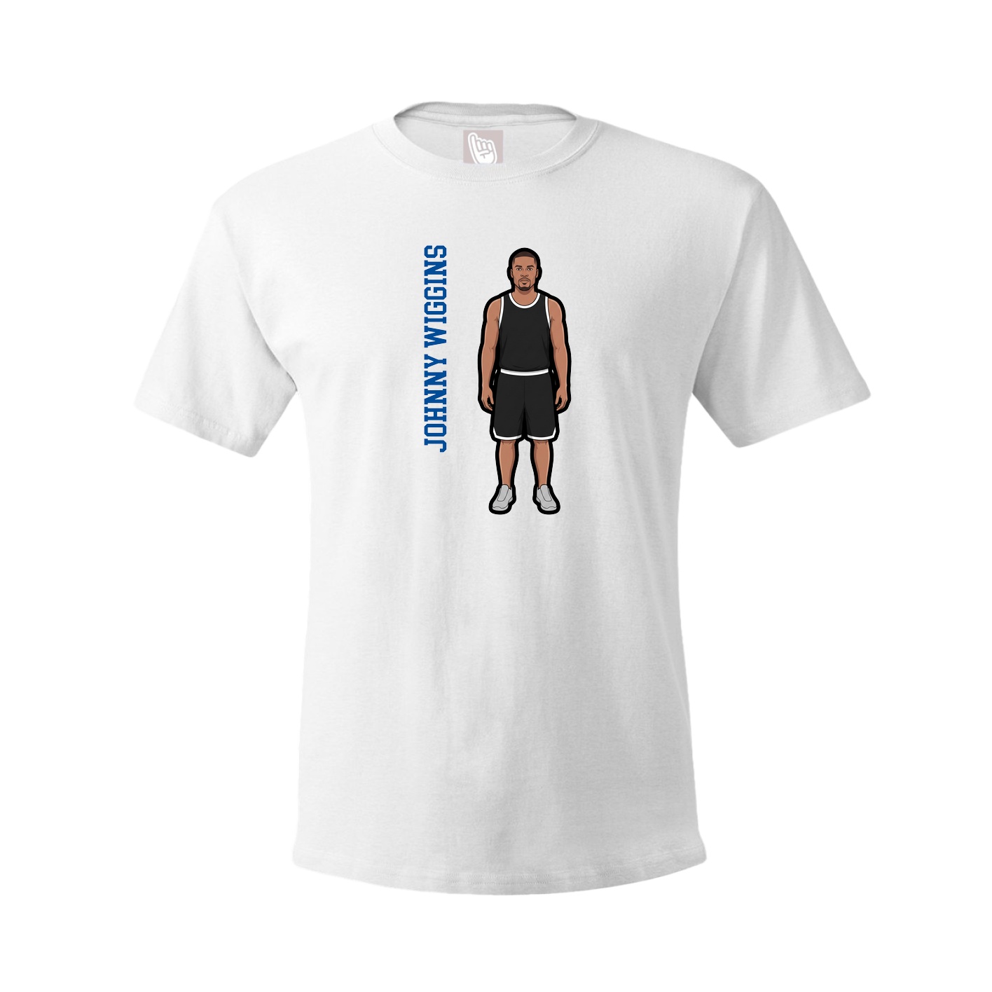 Tee — Name Vertical in White