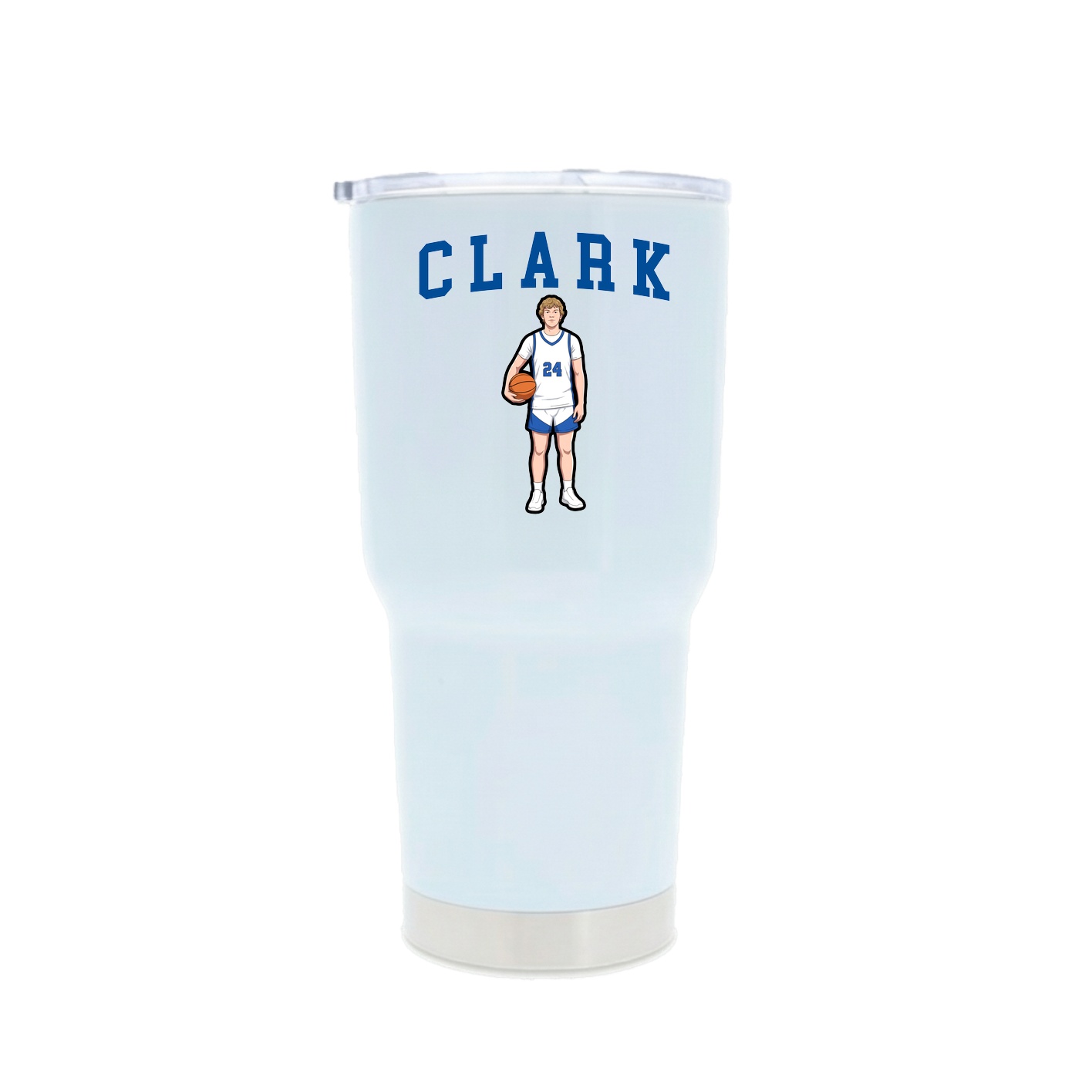30oz Stainless Steel Tumbler — Shirsey in White