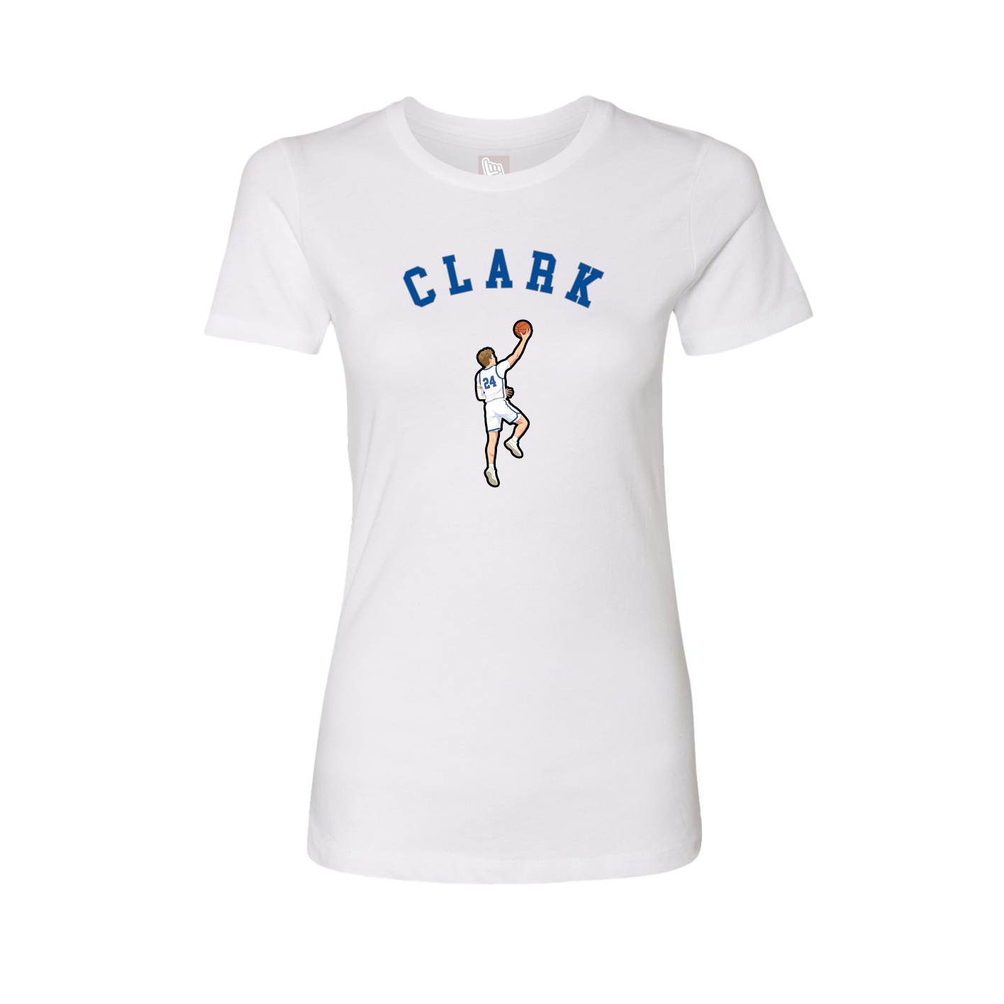 Fitted Women's Tee — Shirsey Arch in White
